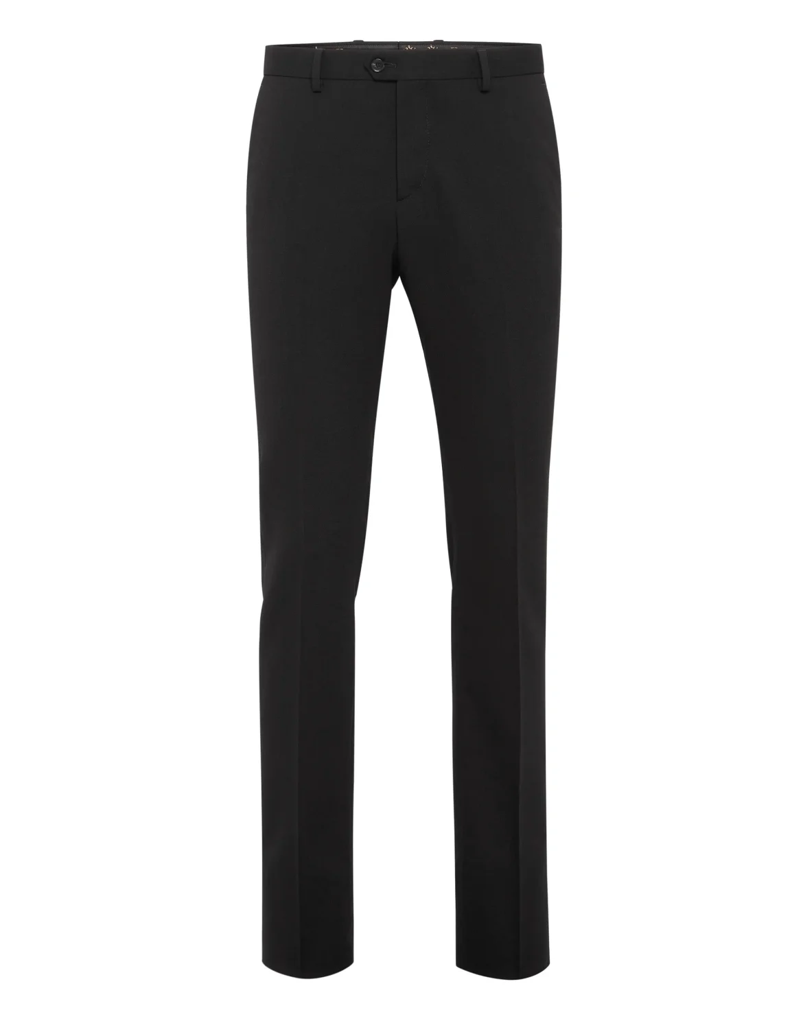 Light Wool Long Trousers, цвет: Черный