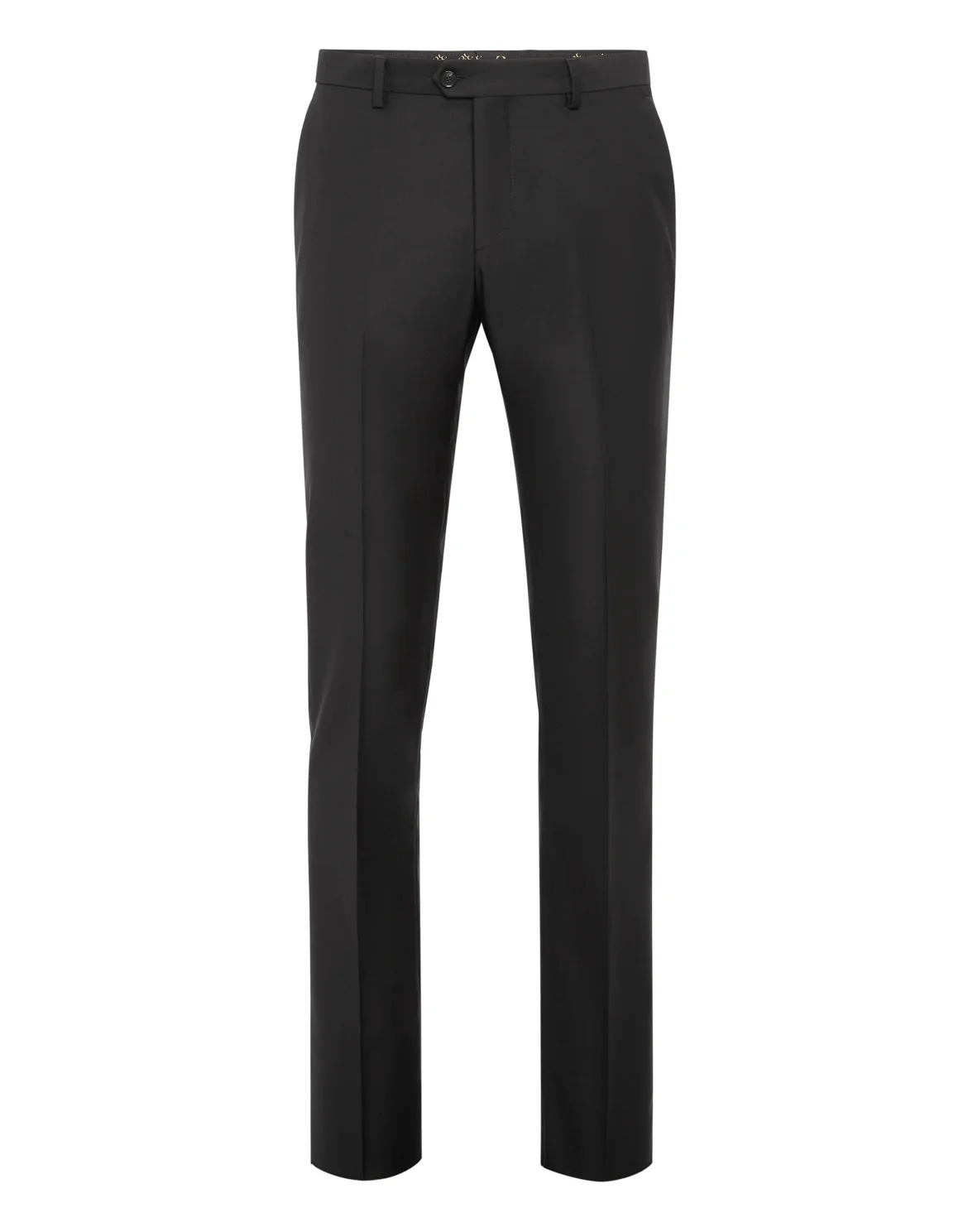Light Wool Long Trousers, цвет: Черный