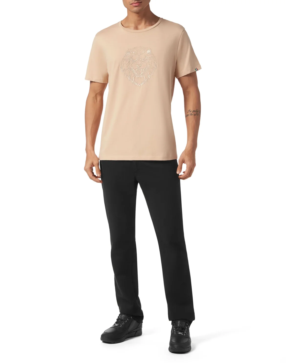 Jersey T-shirt Round Neck SS, цвет: Бежевый