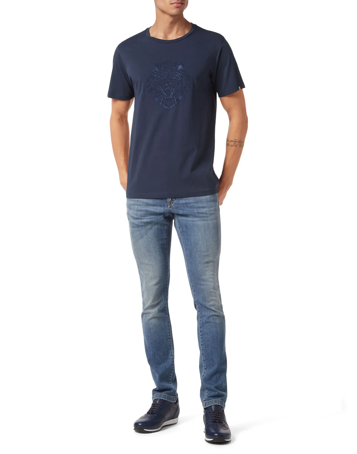 Jersey T-shirt Round Neck SS, цвет: Синий