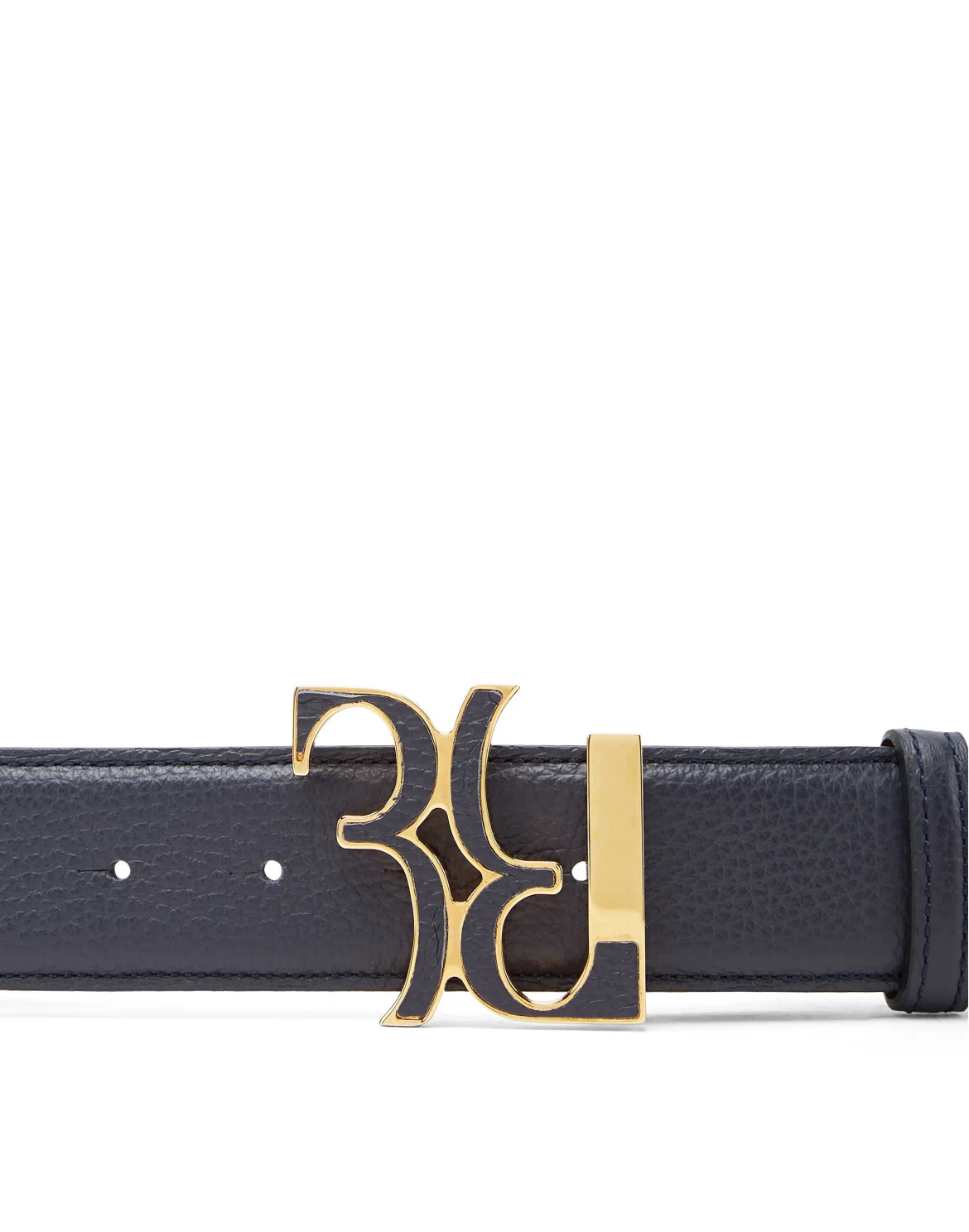 Embossed Leather Belt, цвет: Синий