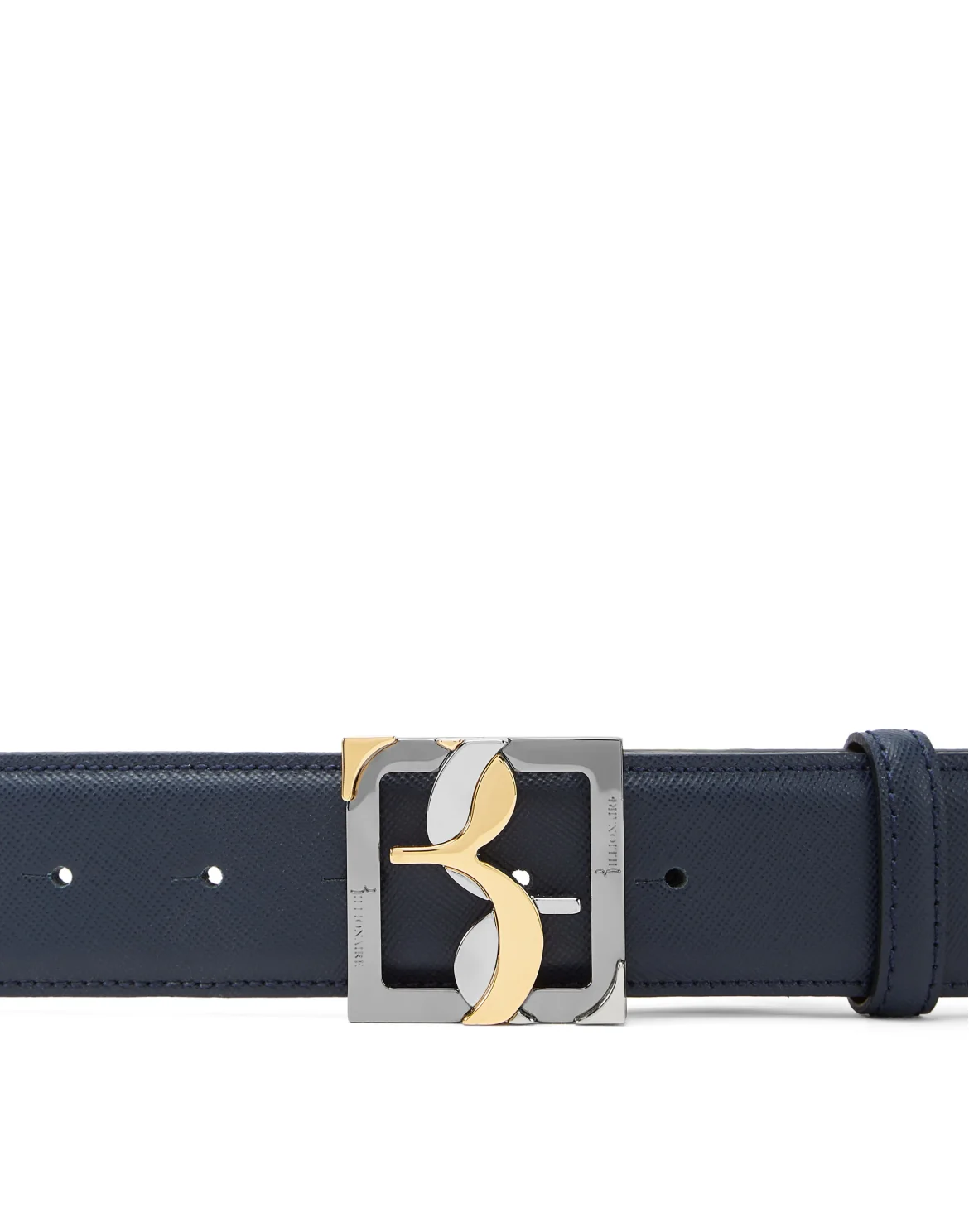 Saffiano Leather Belt, цвет: Синий