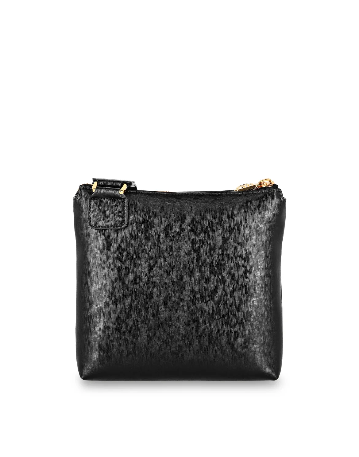 Saffiano Cross Body Bag, цвет: Черный