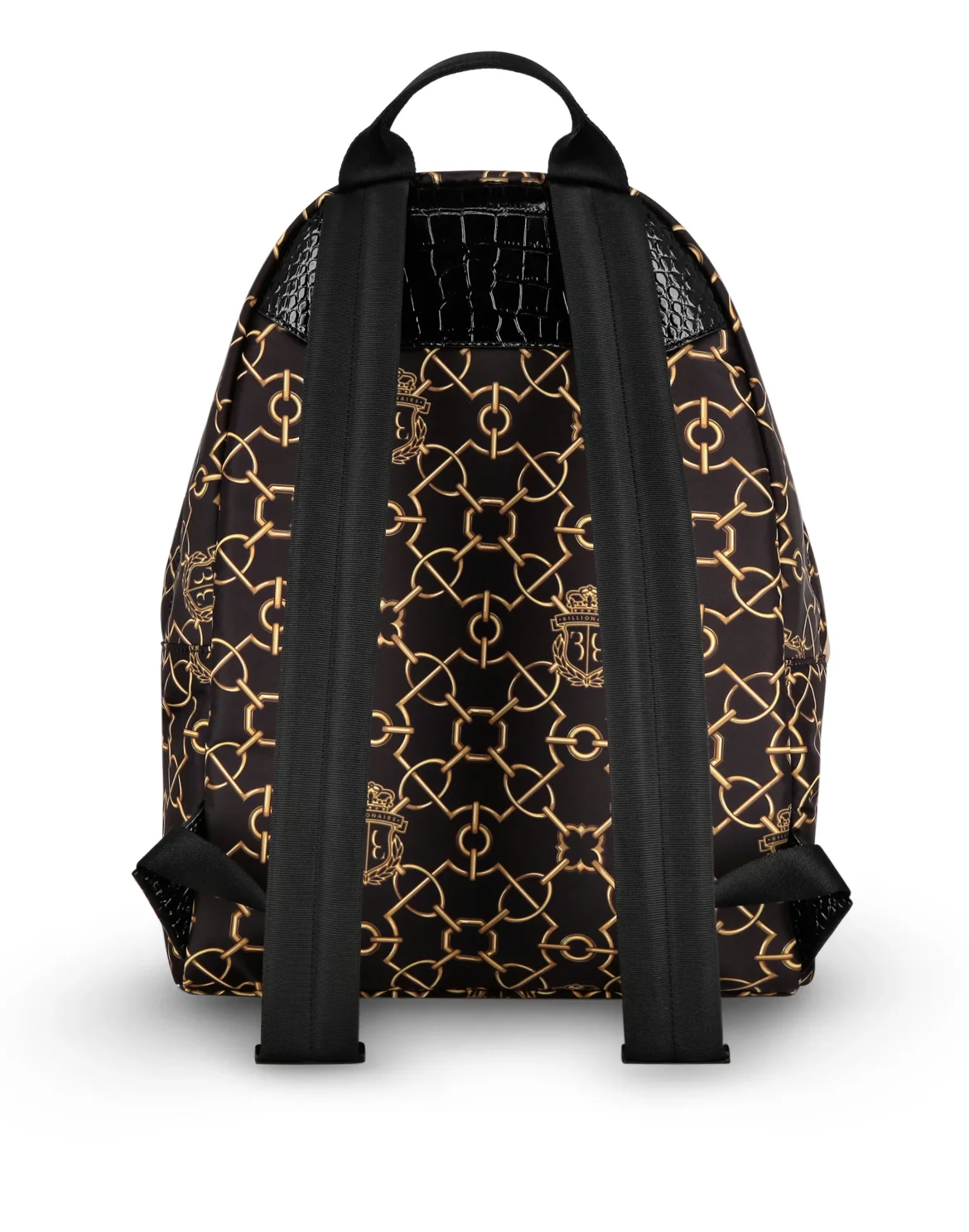 Crocco Printed Nylon Backpack, цвет: Черный