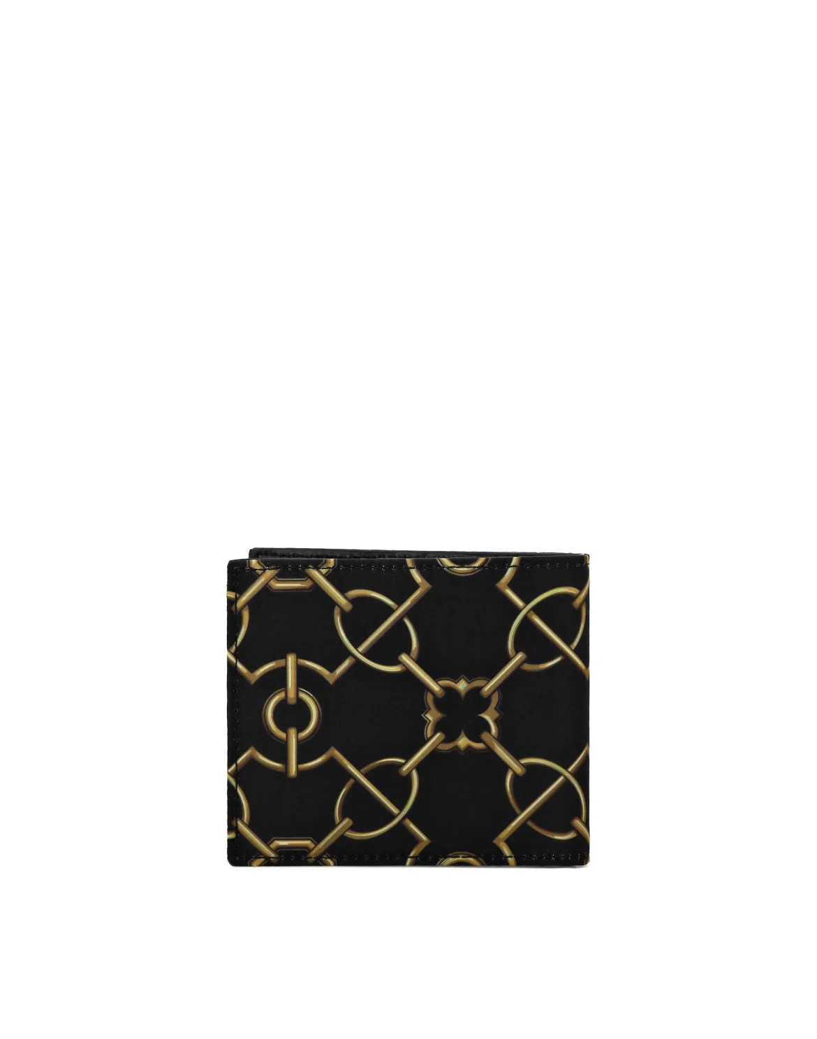 Crocco Printed Nylon French Wallet, цвет: Черный