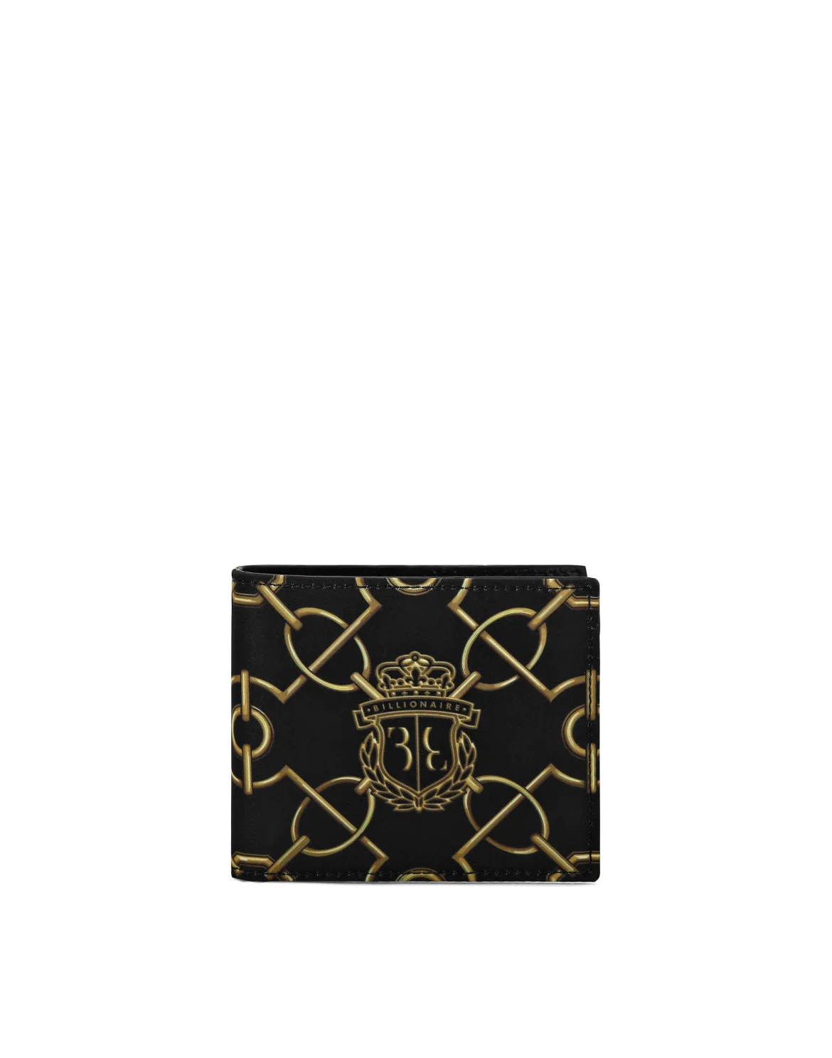 Crocco Printed Nylon French Wallet, цвет: Черный