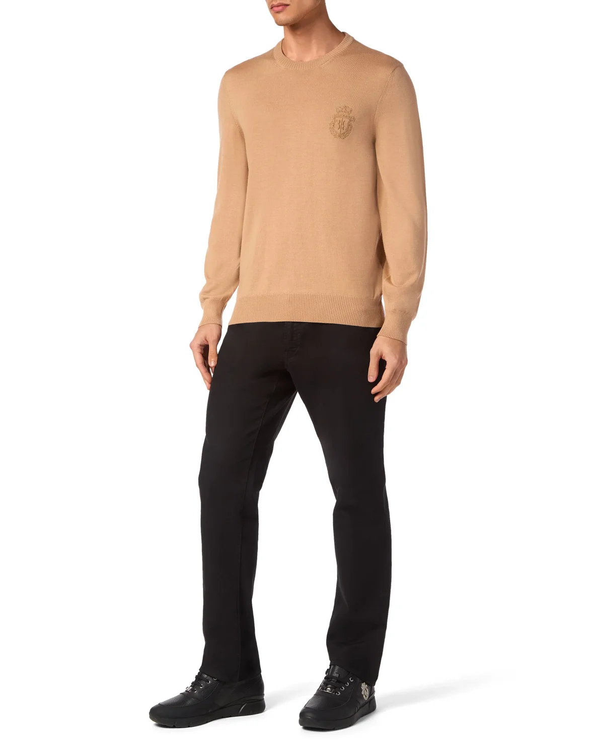 Pullover Round Neck LS, цвет: Бежевый