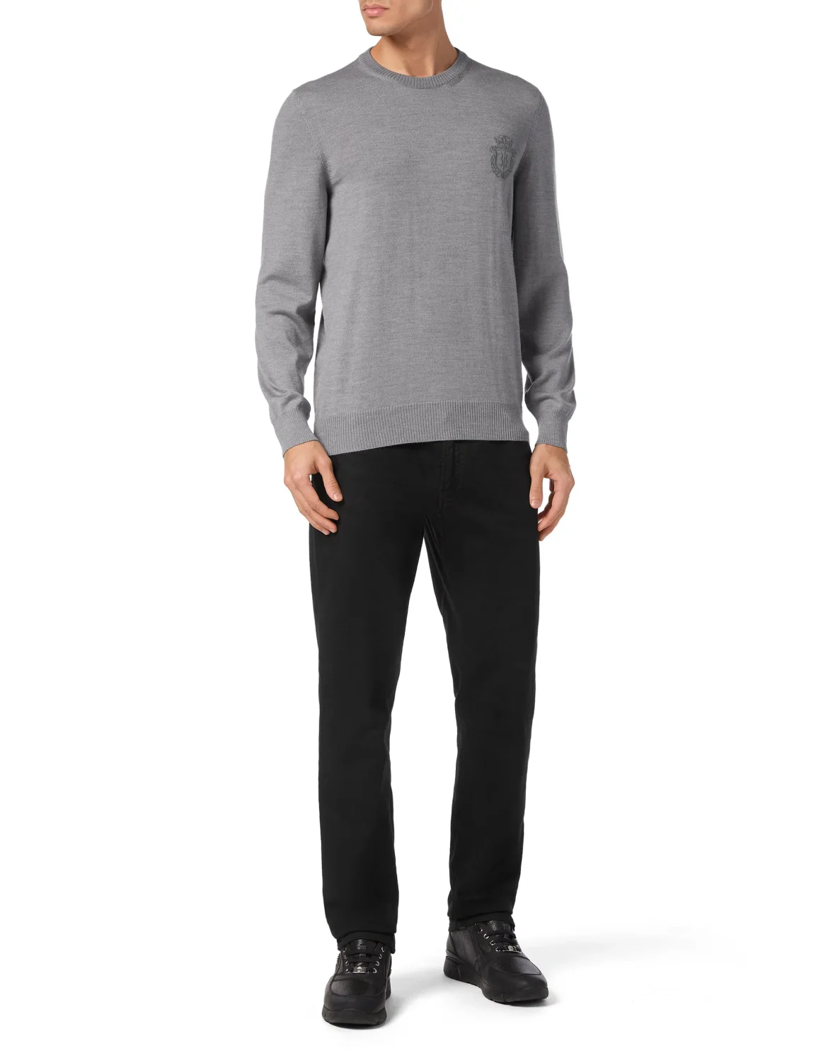 Pullover Round Neck LS, цвет: Серый