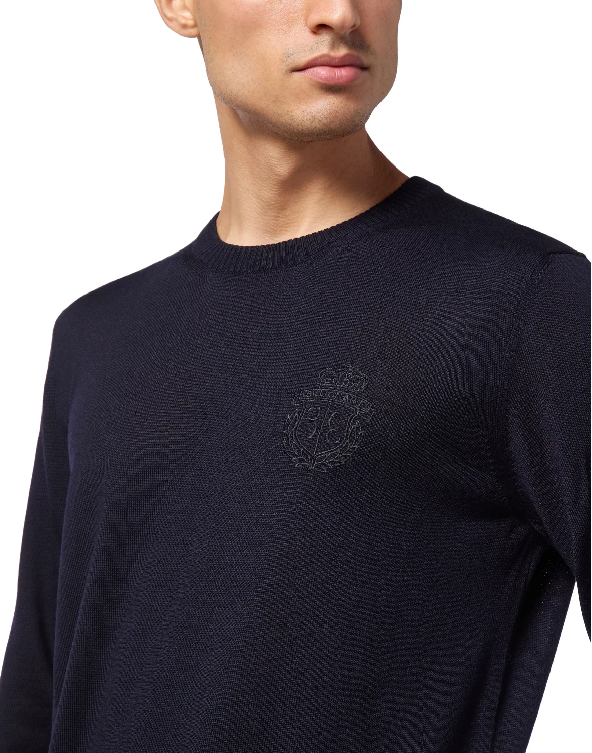 Pullover Round Neck LS, цвет: Синий