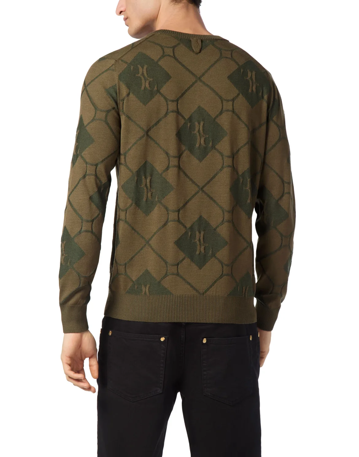 Silk/Wool Pullover Round Neck LS, цвет: Зеленый