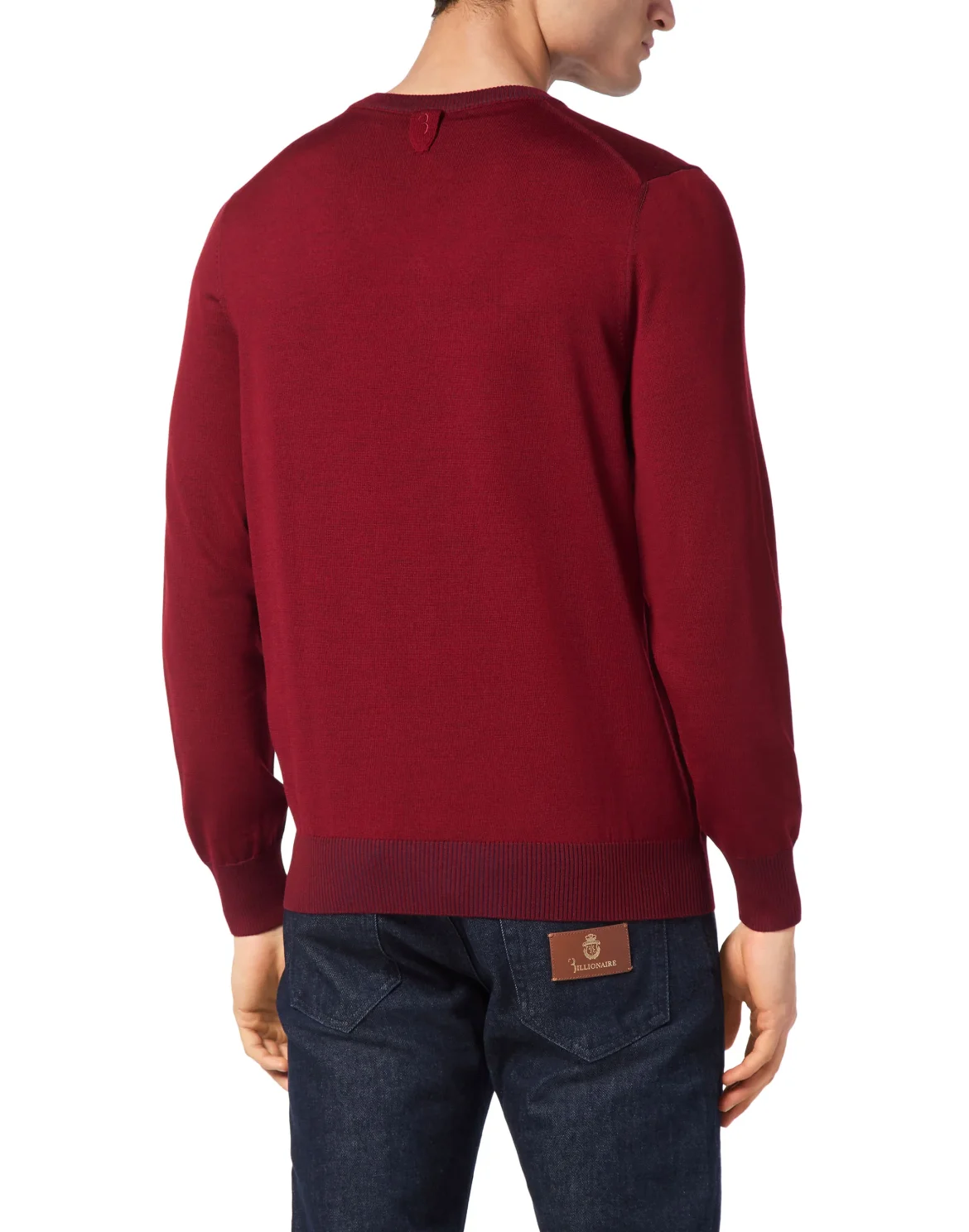 Silk/Wool Pullover V-Neck LS, цвет: Красный