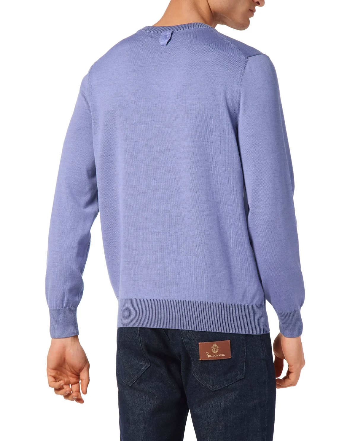 Silk/Wool Pullover V-Neck LS, цвет: Сиреневый
