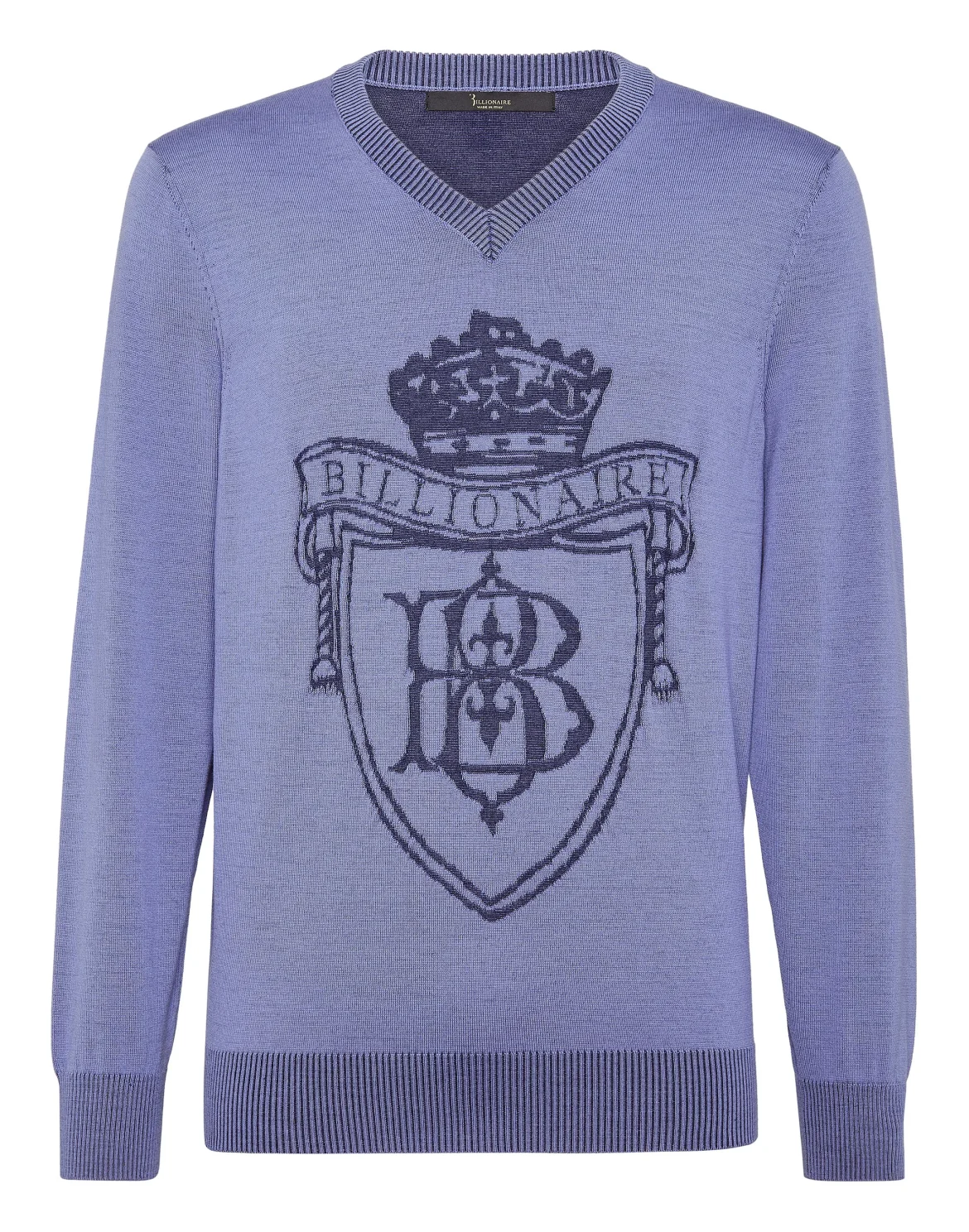 Silk/Wool Pullover V-Neck LS, цвет: Сиреневый