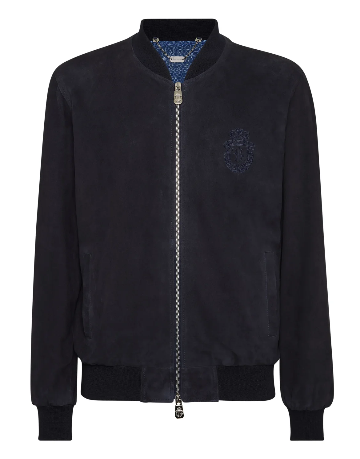 Leather Bomber, цвет: Синий