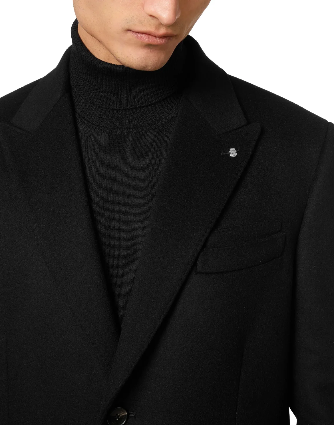 Wool Coat Long, цвет: Черный