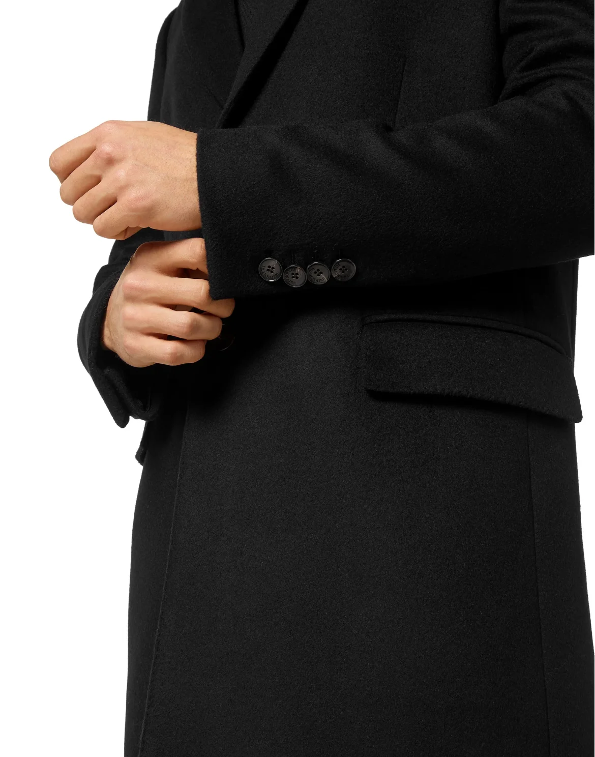 Wool Coat Long, цвет: Черный