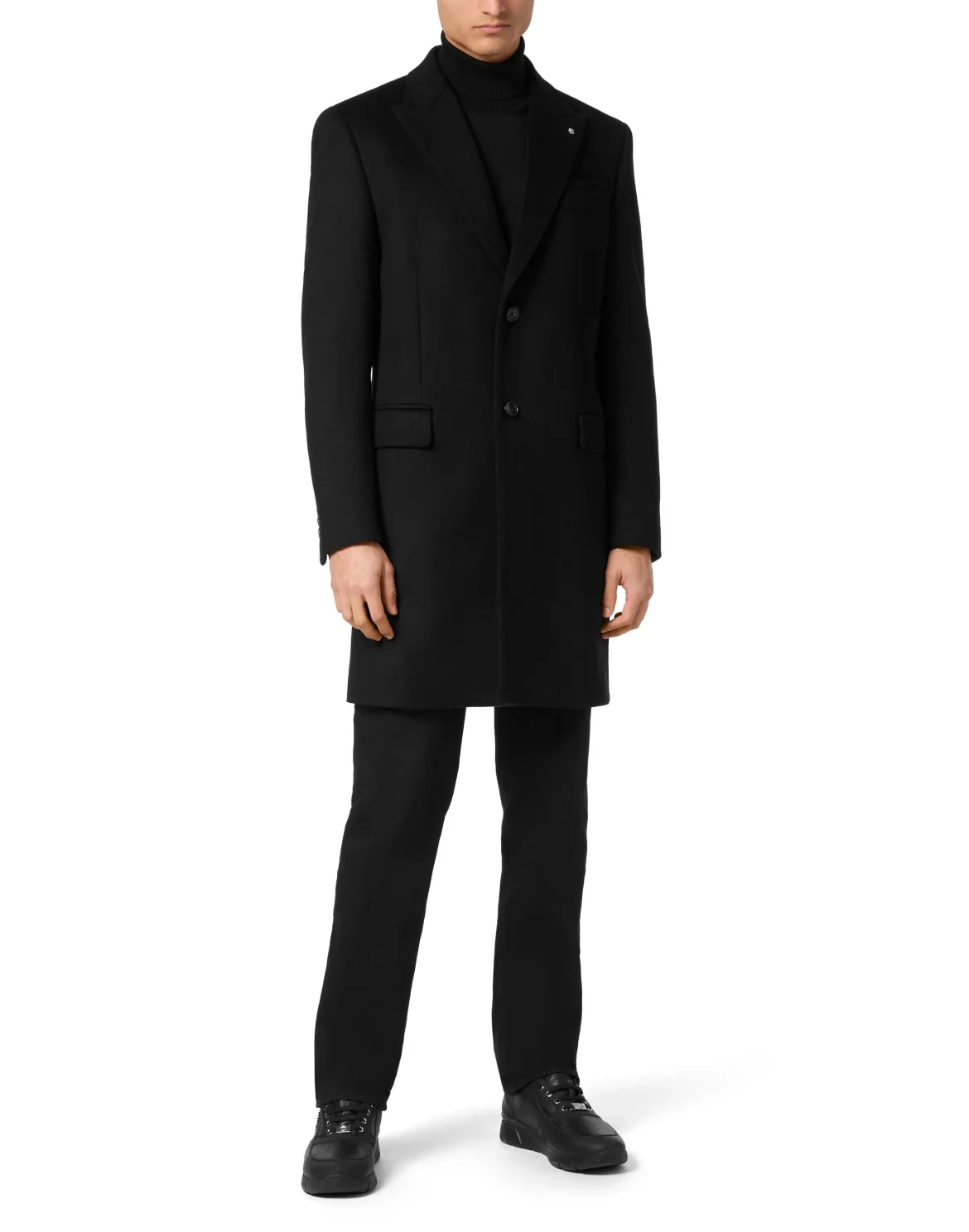 Wool Coat Long, цвет: Черный
