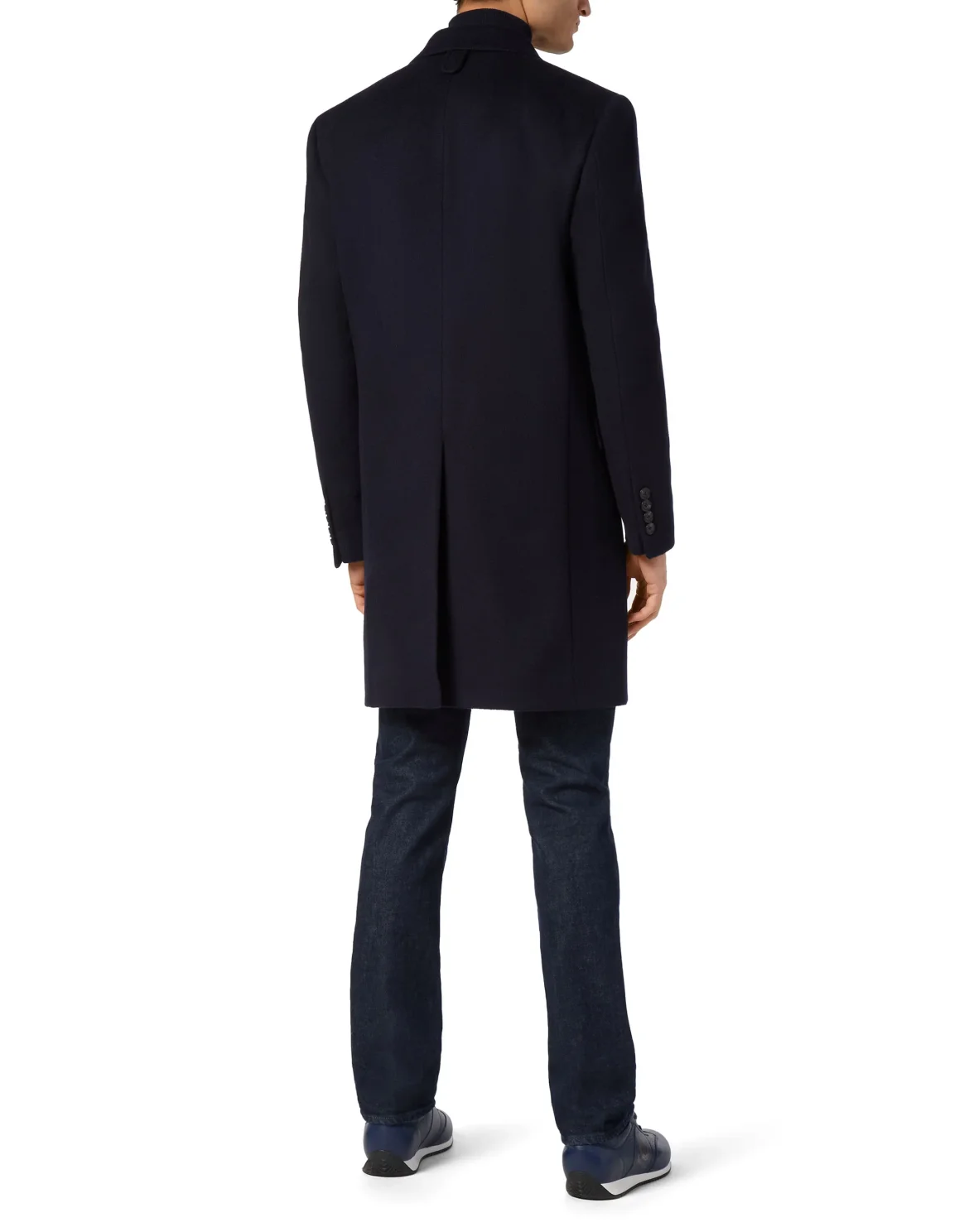 Wool Coat Long, цвет: Синий