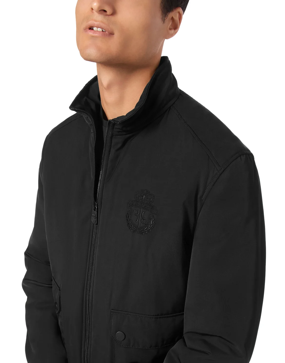Nylon Windbreaker, цвет: Черный