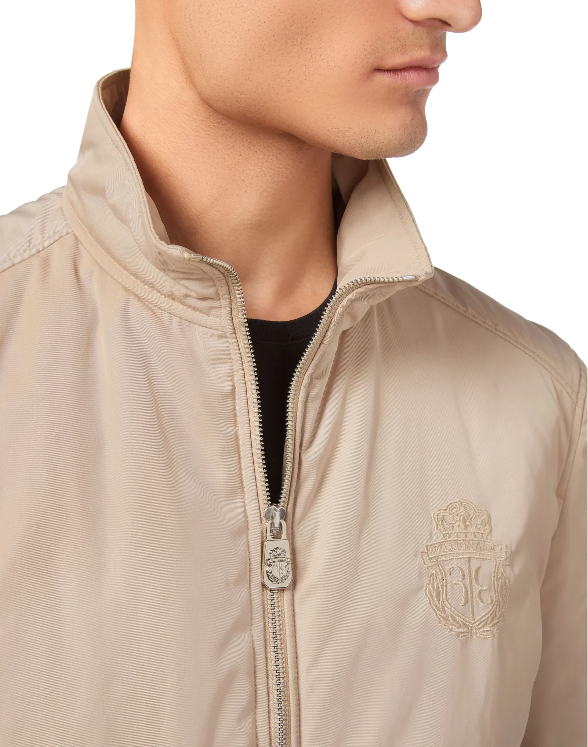 Nylon Windbreaker, цвет: Бежевый