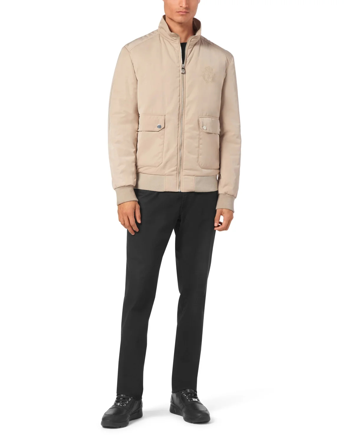 Nylon Windbreaker, цвет: Бежевый