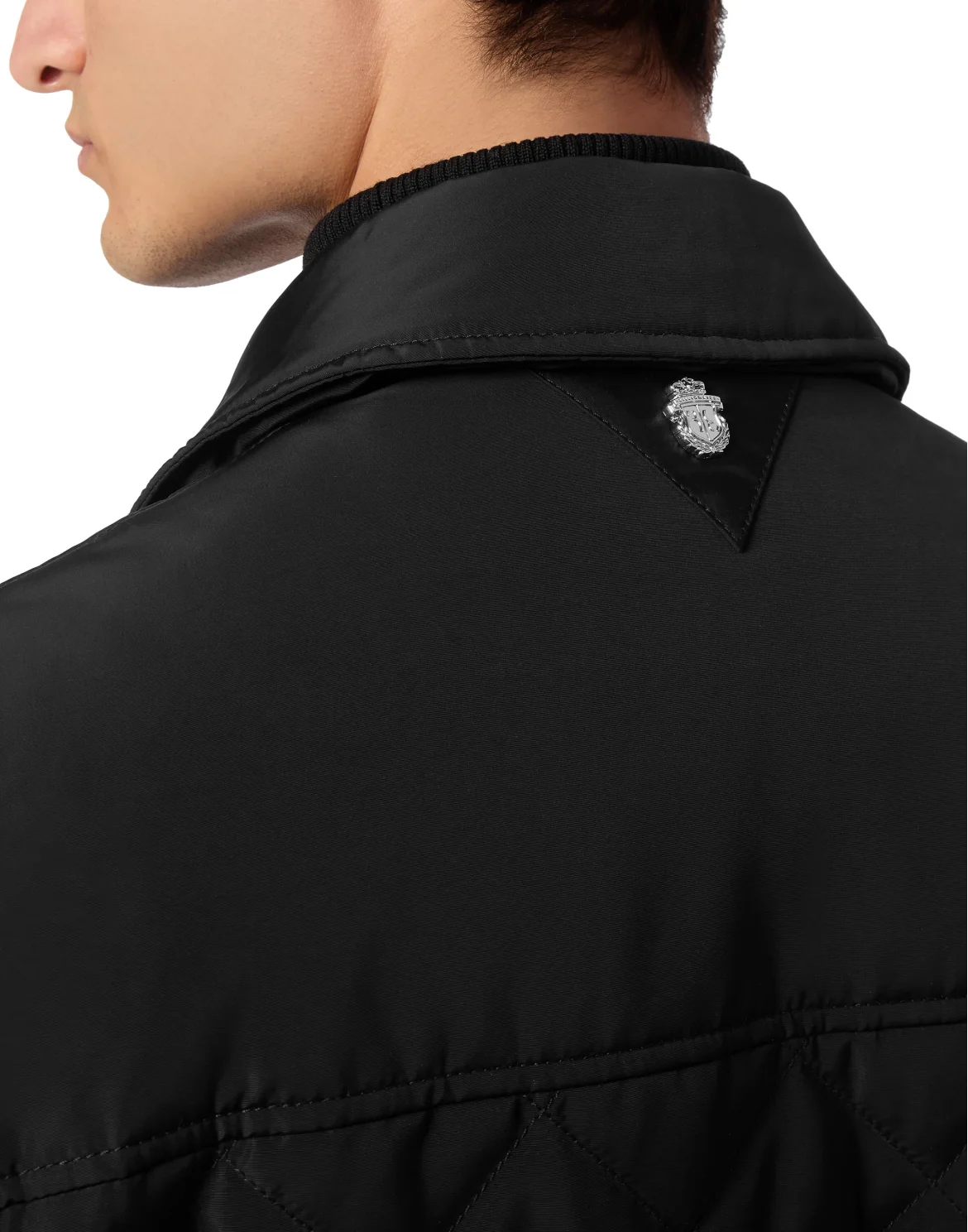 Nylon Quilted Jacket, цвет: Черный