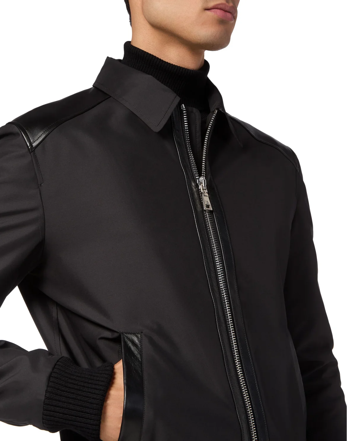 Bomber Shirt Collar, цвет: Черный