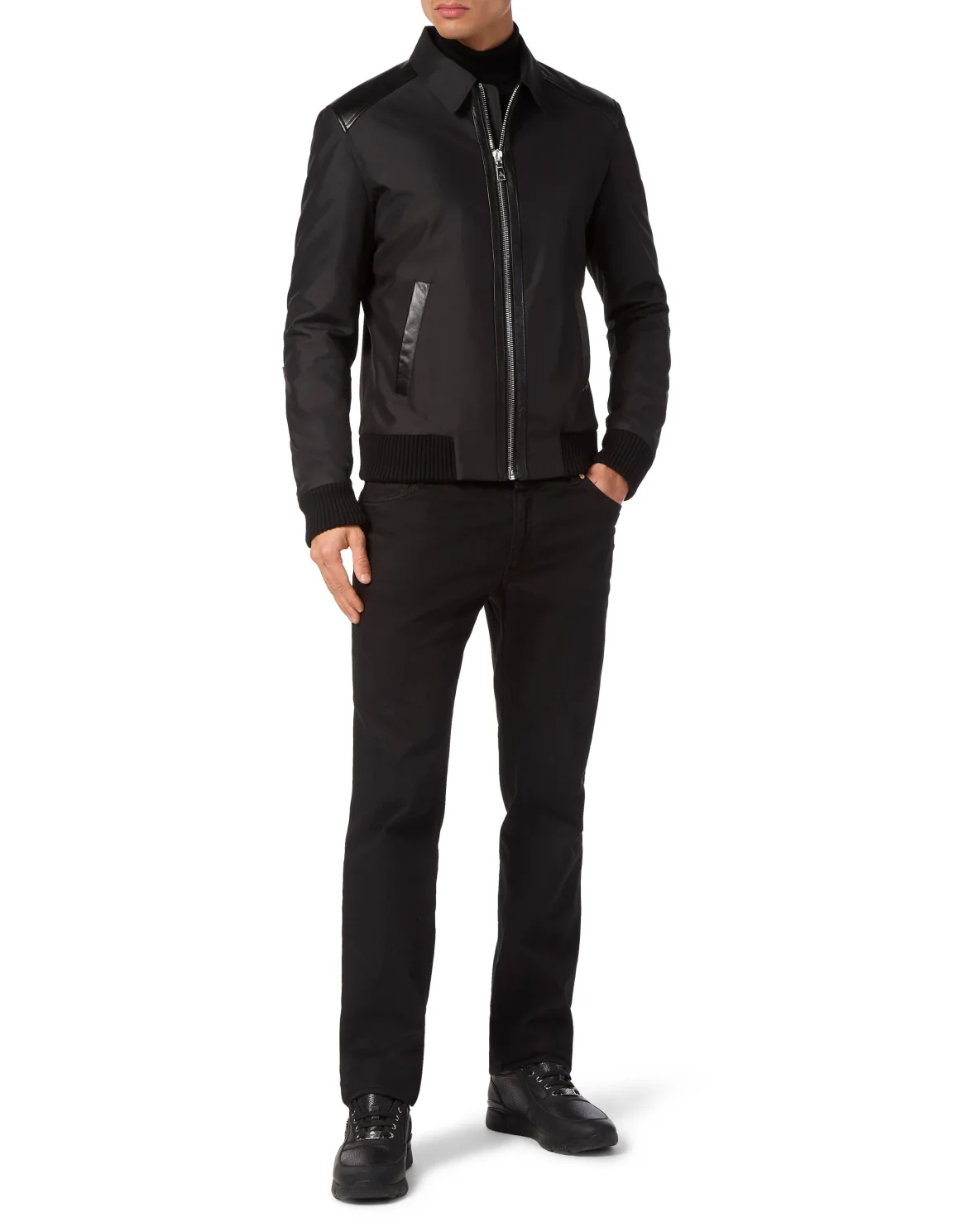 Bomber Shirt Collar, цвет: Черный