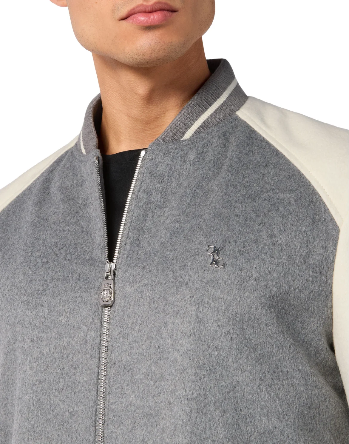 Wool Reglan Bomber, цвет: Серый