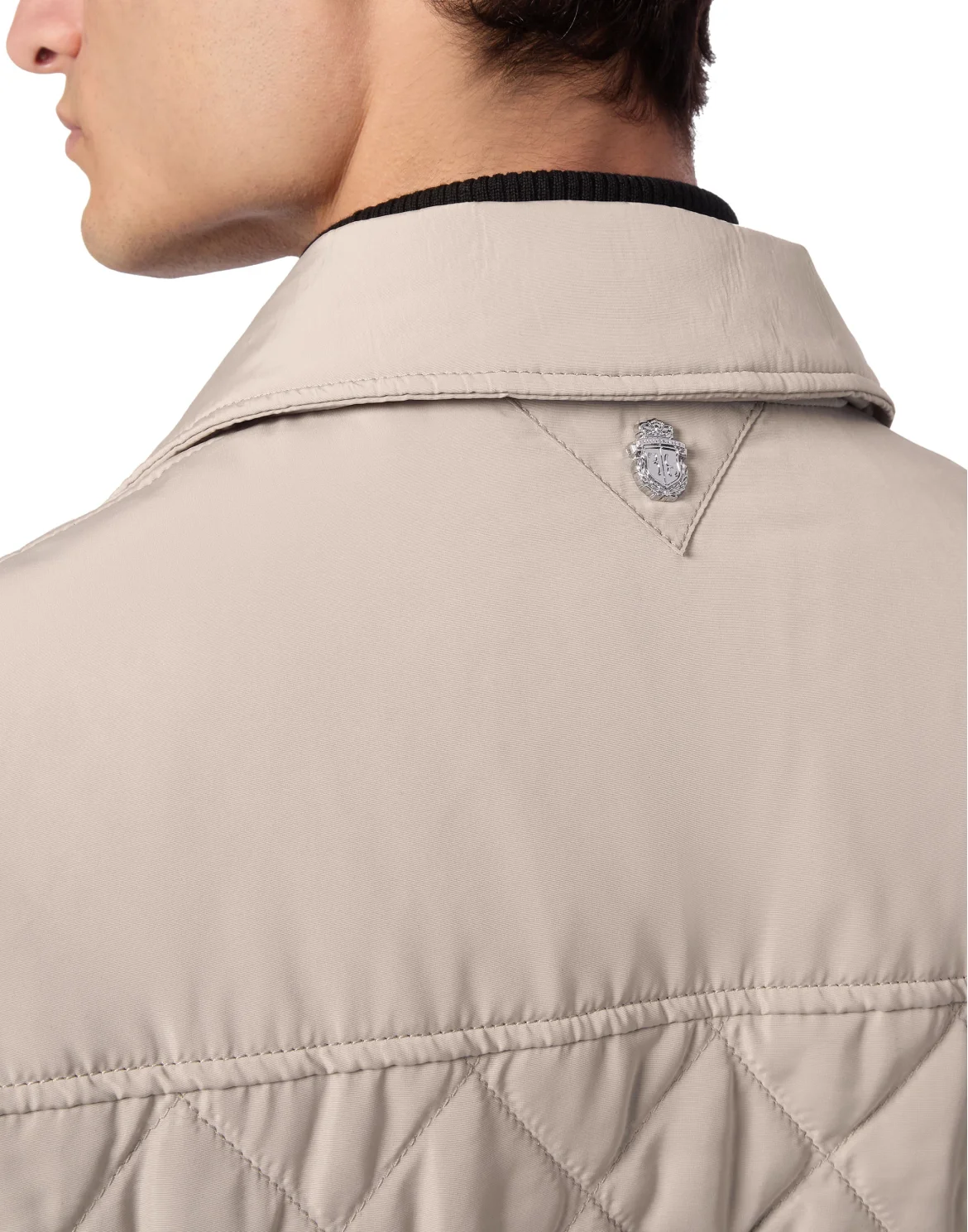 Nylon Quilted Vest, цвет: Бежевый