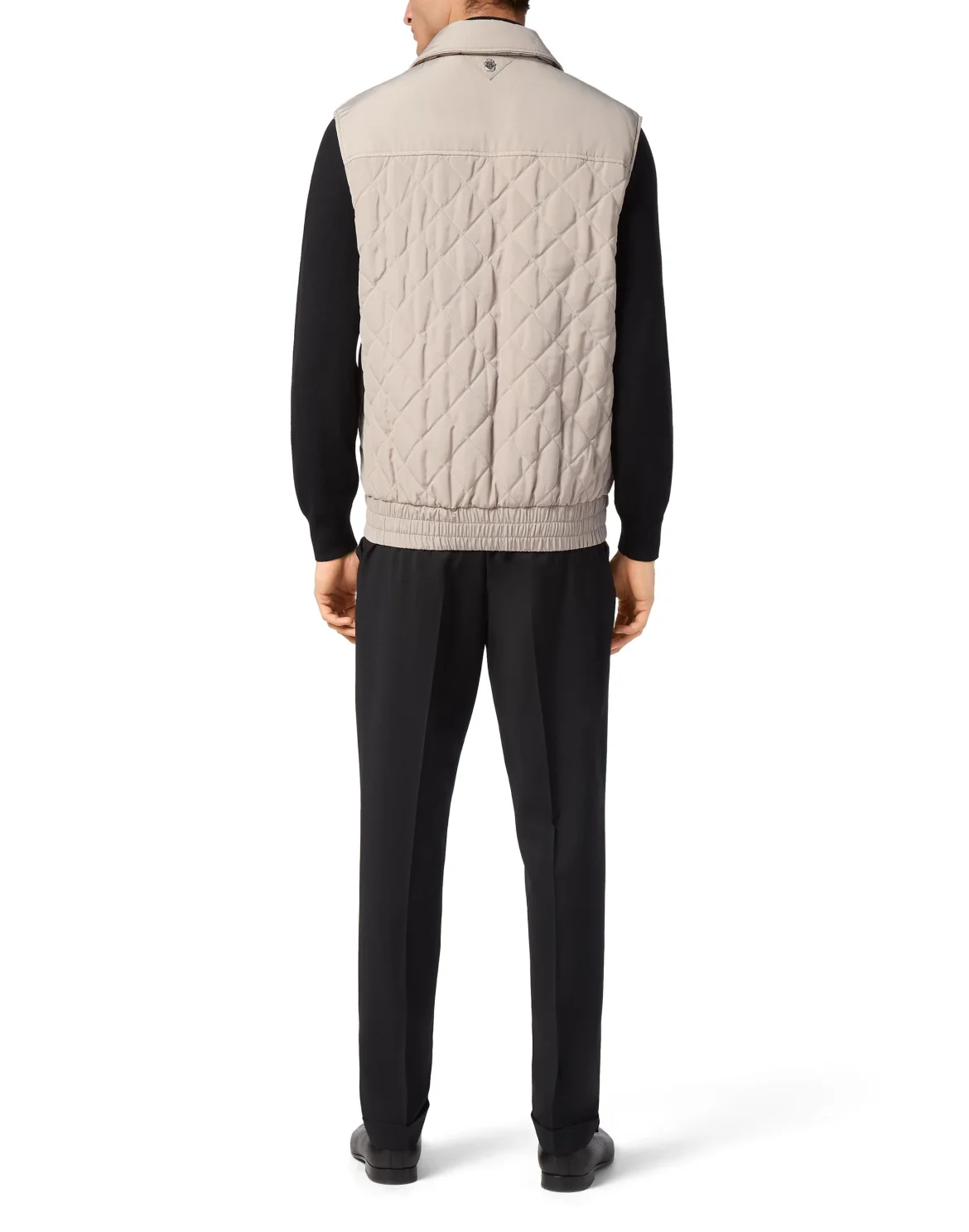 Nylon Quilted Vest, цвет: Бежевый