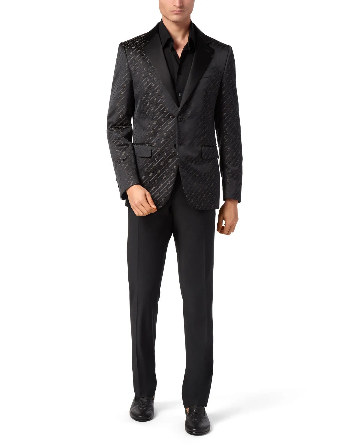 Jacquard/Silk Blazer, цвет: Черный