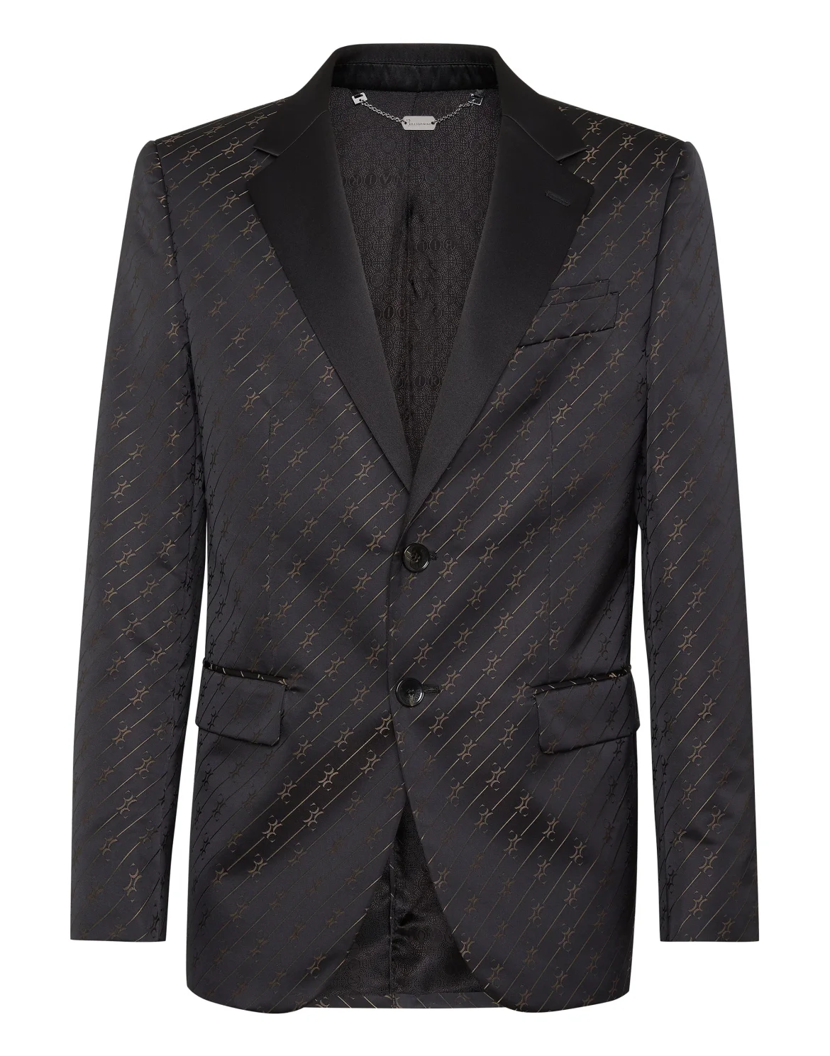 Jacquard/Silk Blazer, цвет: Черный