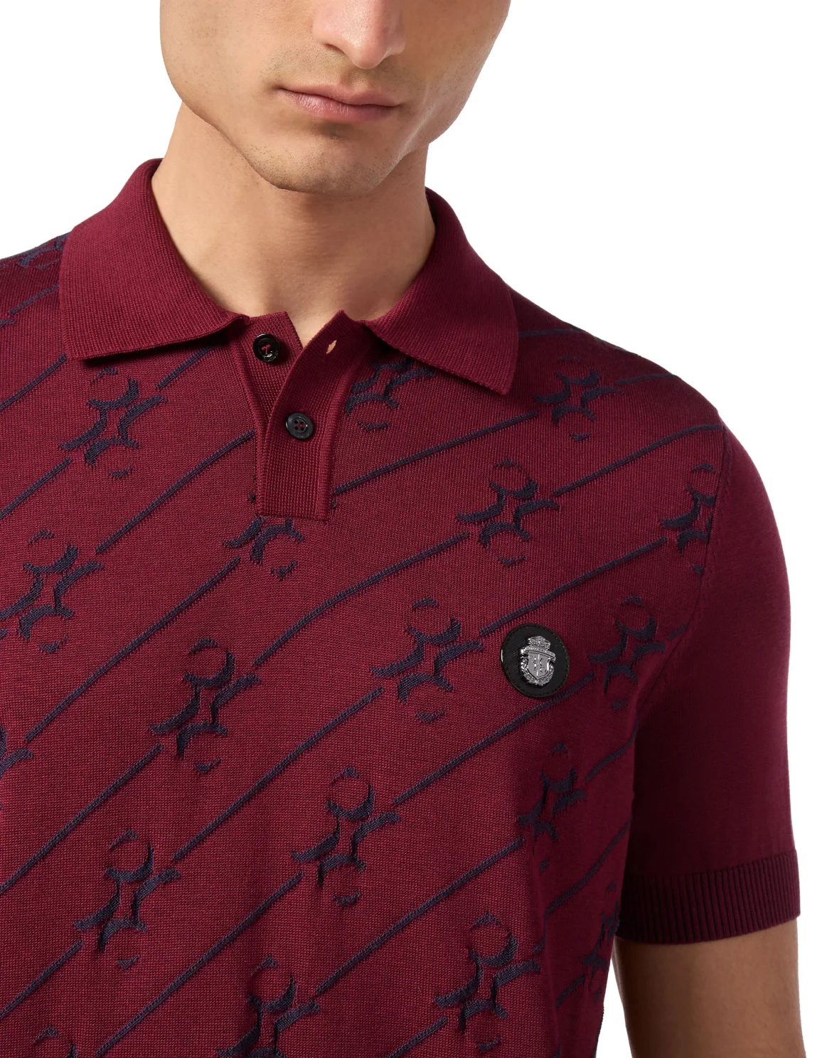 Silk Polo Shirt SS, цвет: Красный