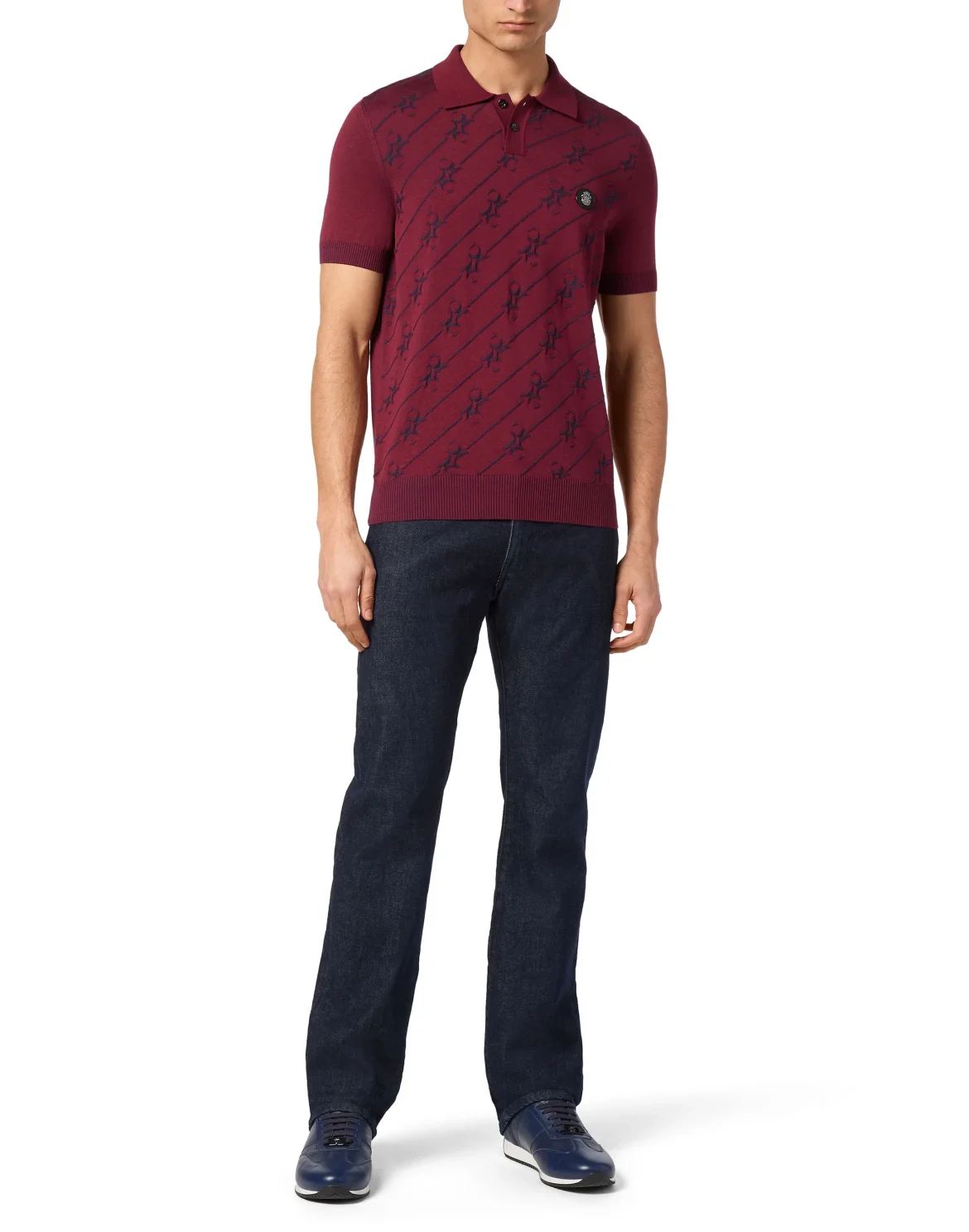 Silk Polo Shirt SS, цвет: Красный
