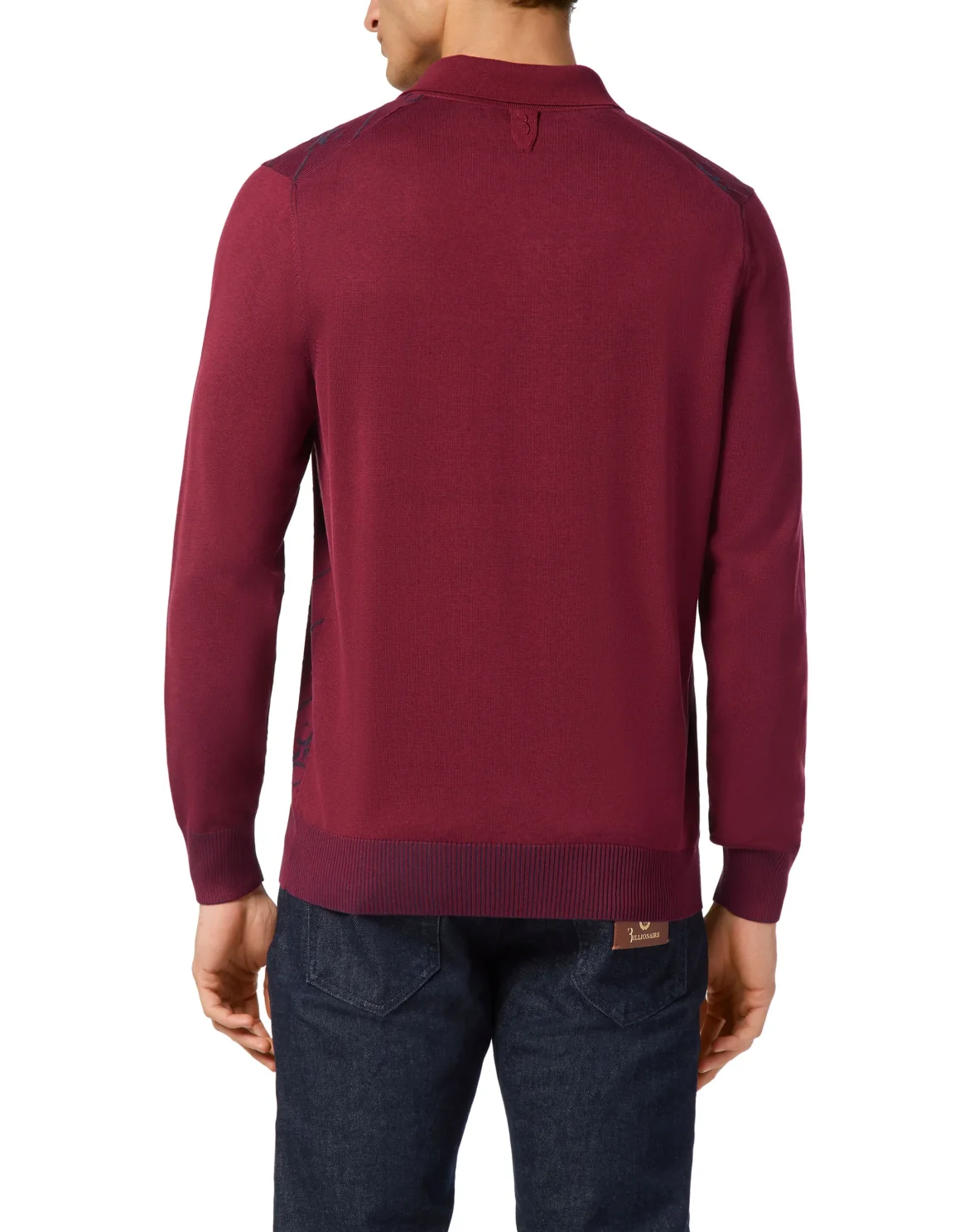 Silk Polo Shirt LS, цвет: Красный