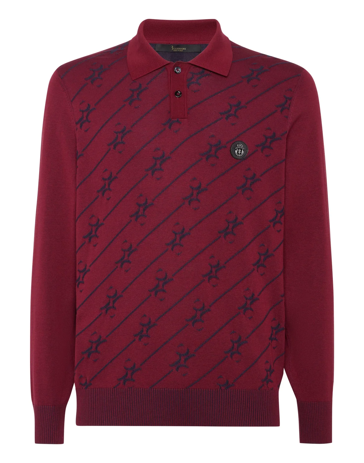 Silk Polo Shirt LS, цвет: Красный