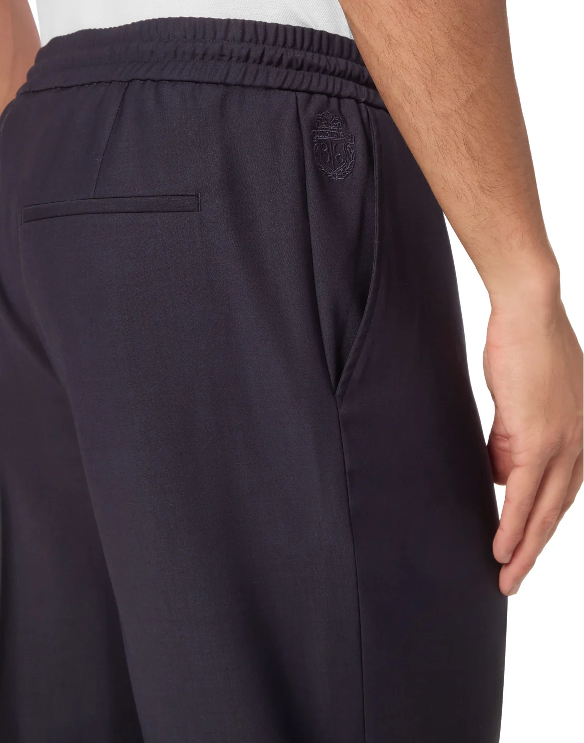 Wool Regular Chinos, цвет: Синий