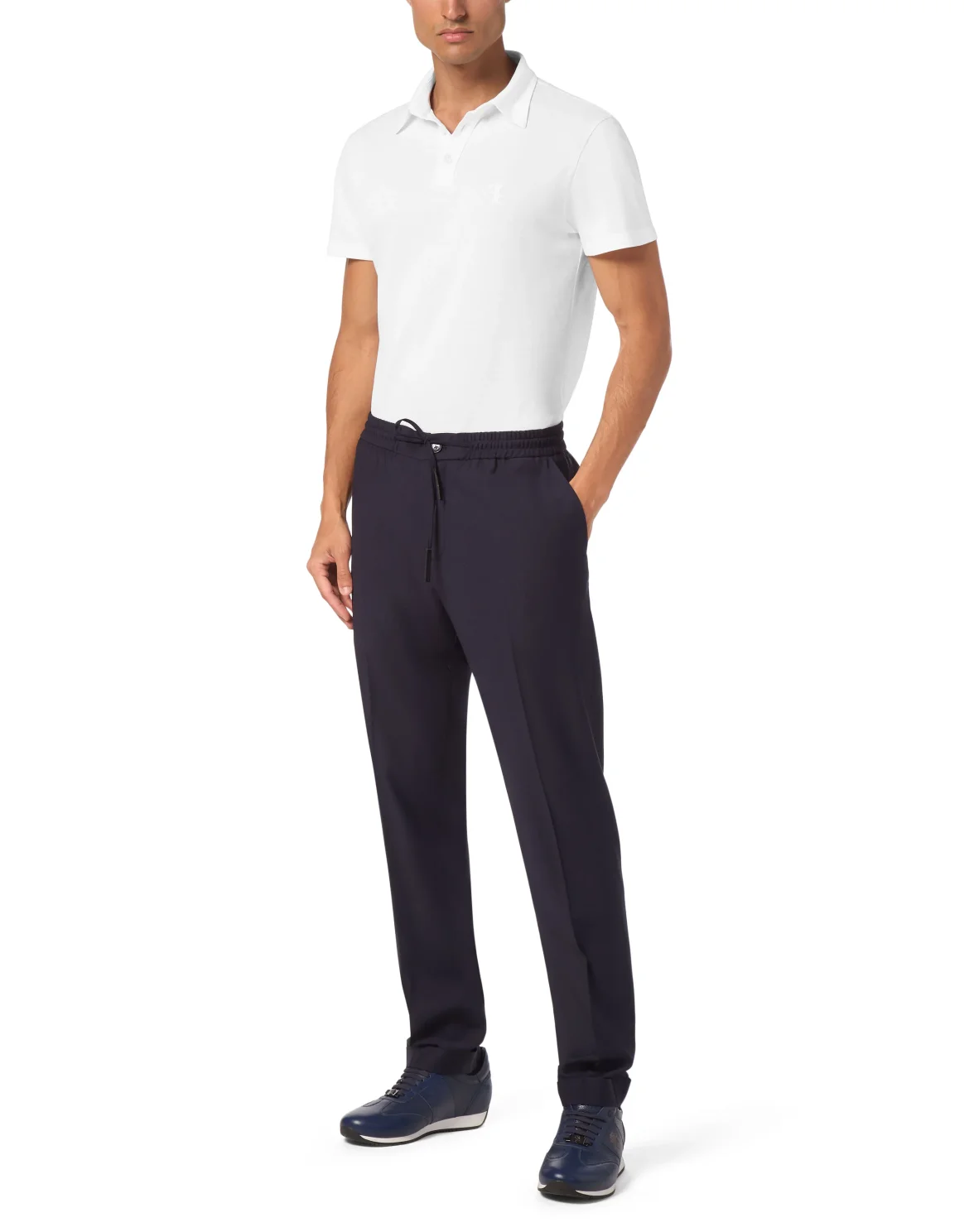 Wool Regular Chinos, цвет: Синий