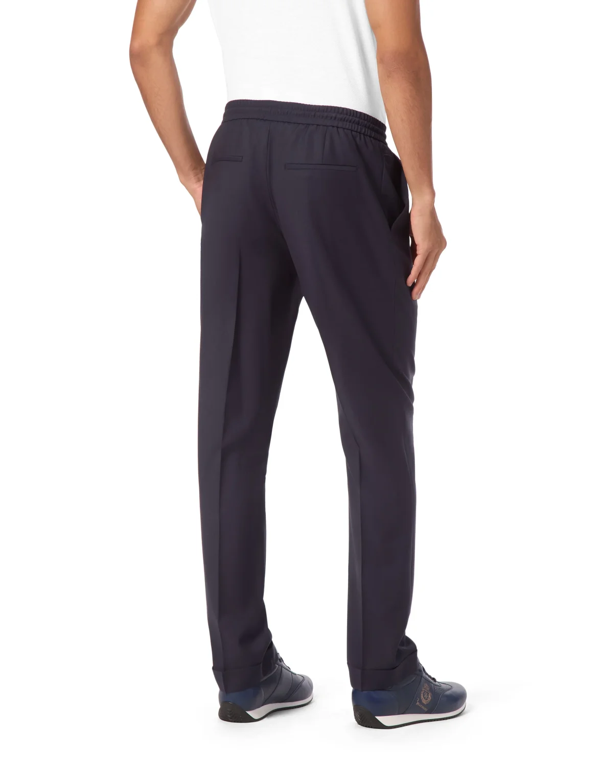 Wool Regular Chinos, цвет: Синий