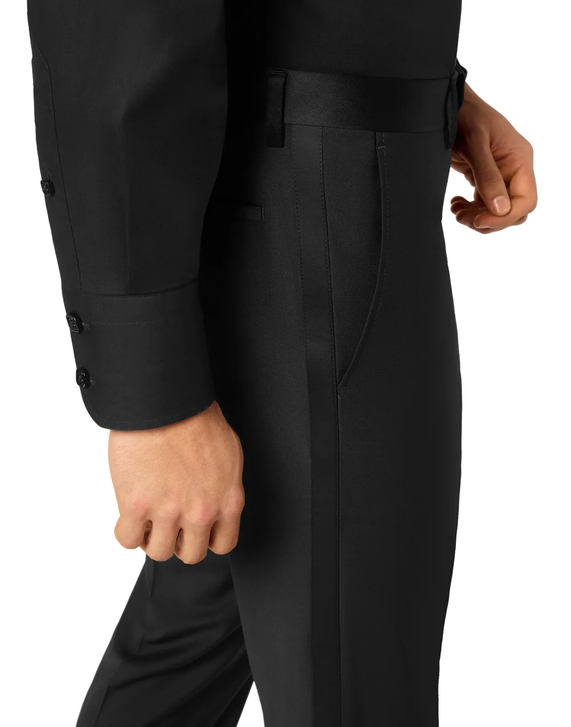 Wool Satin Smocking Trousers, цвет: Черный