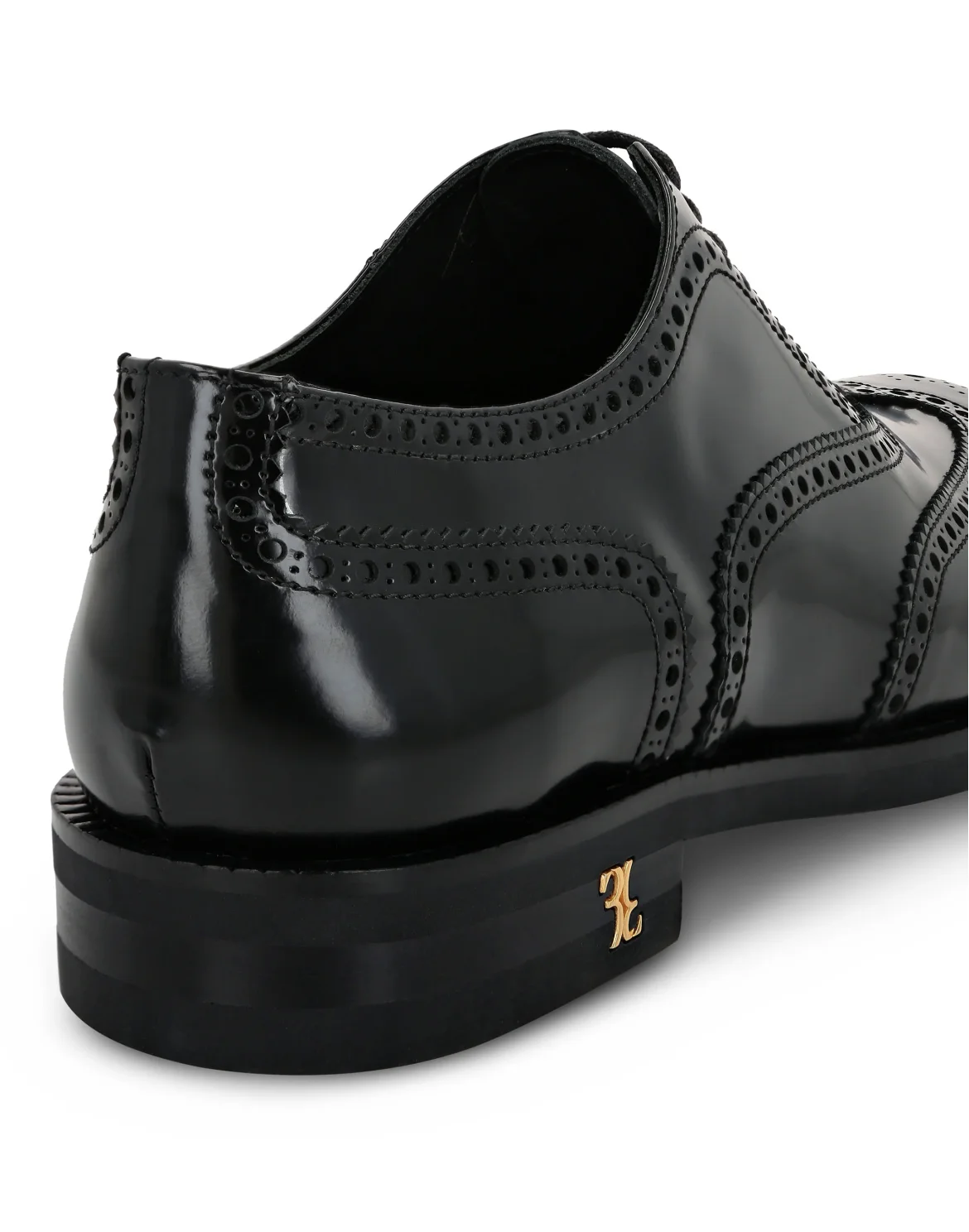 Derby Leather Shoes, цвет: Черный