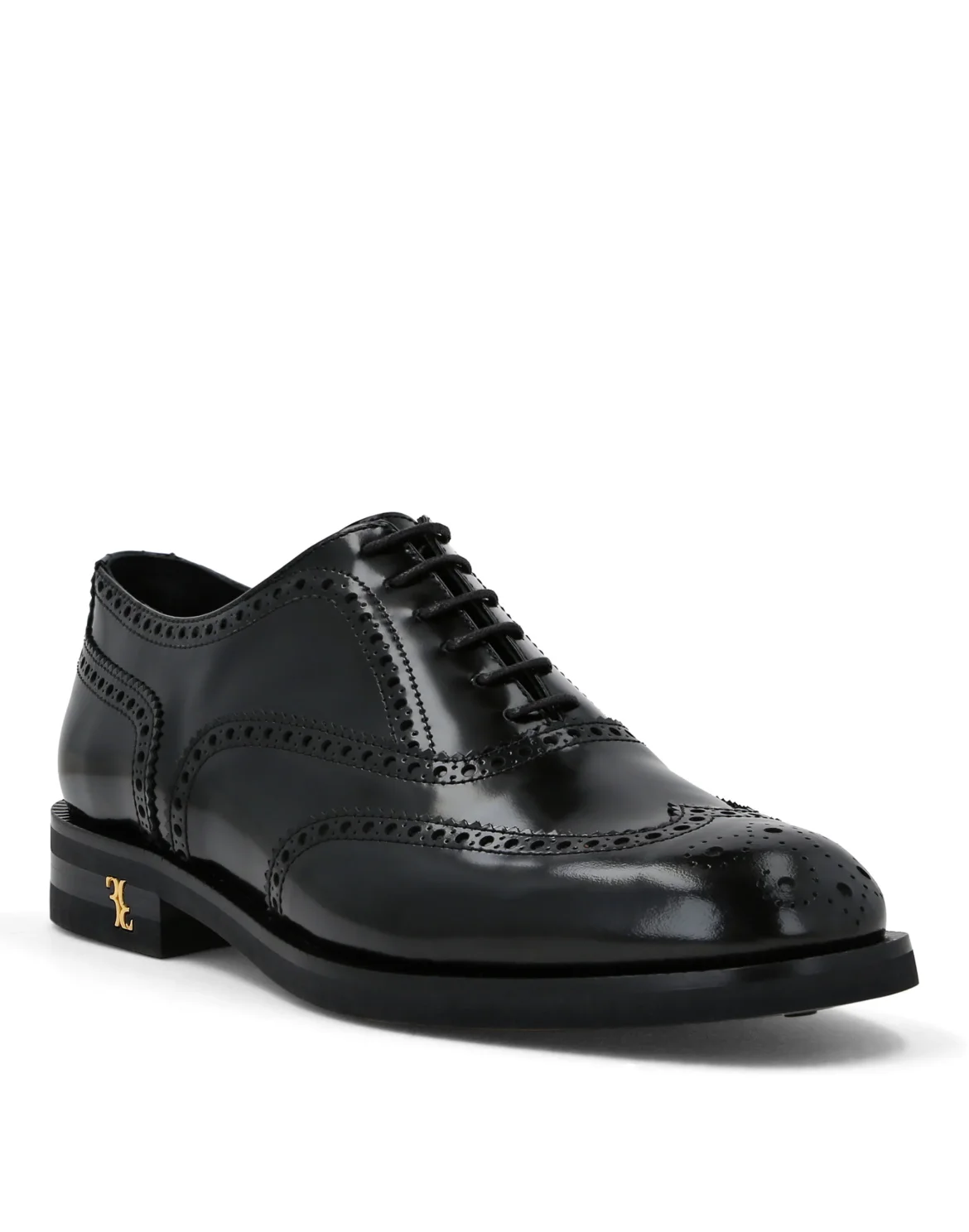 Derby Leather Shoes, цвет: Черный