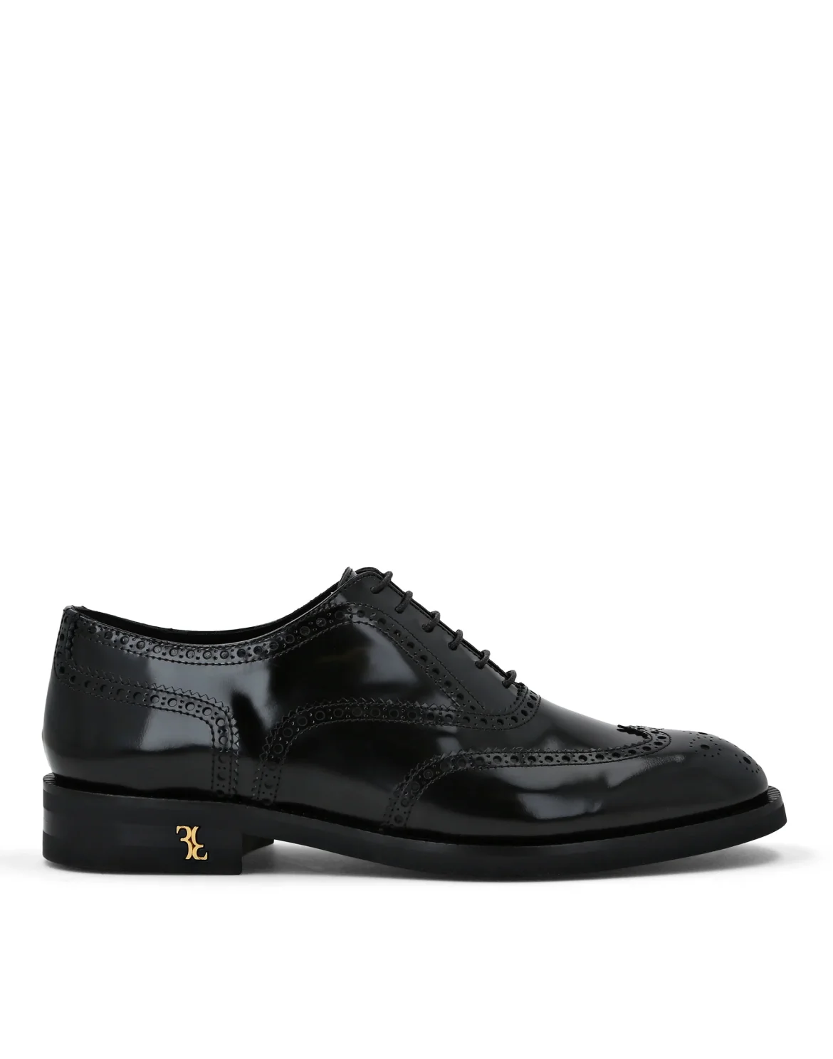 Derby Leather Shoes, цвет: Черный
