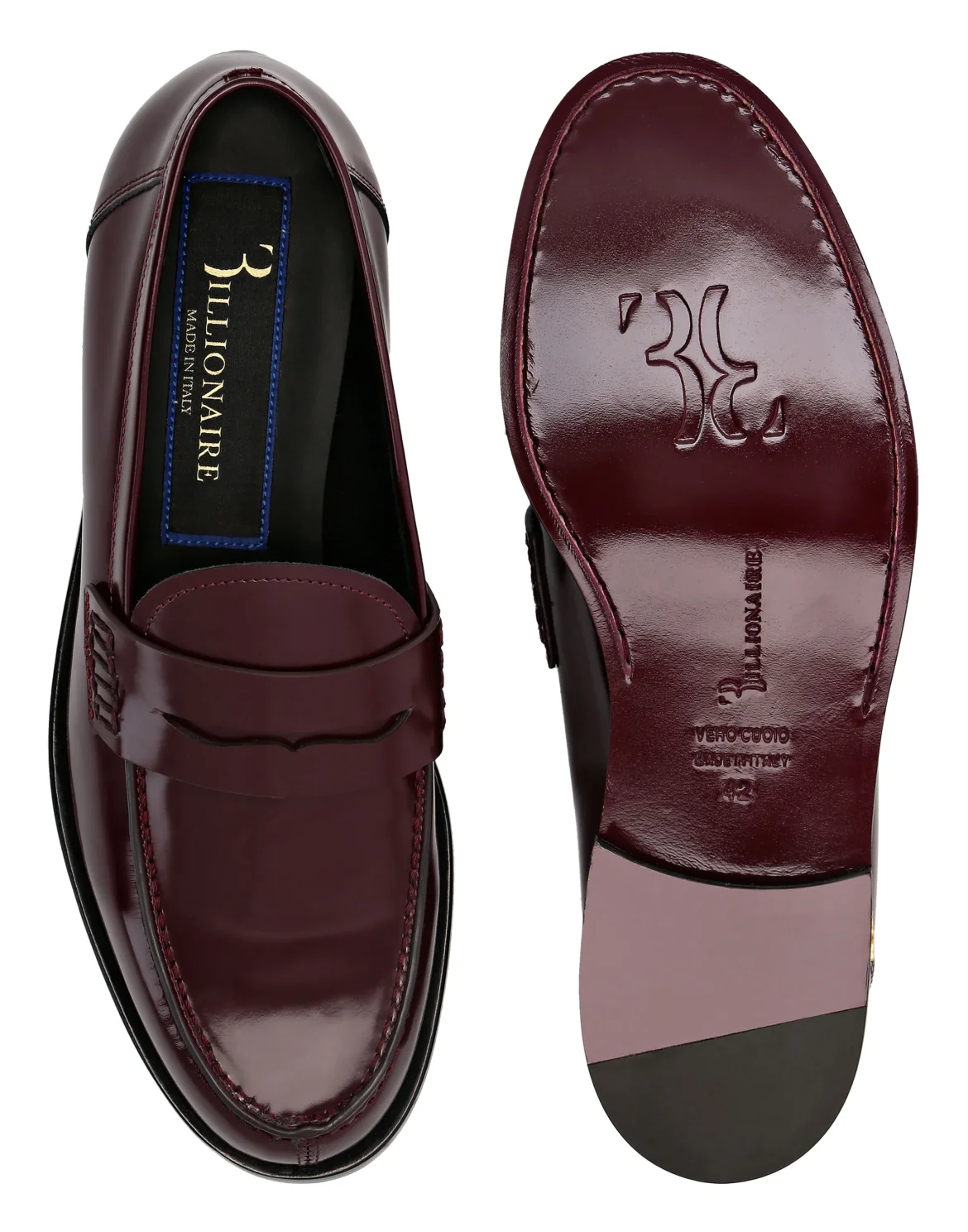 Leather Loafers, цвет: Красный