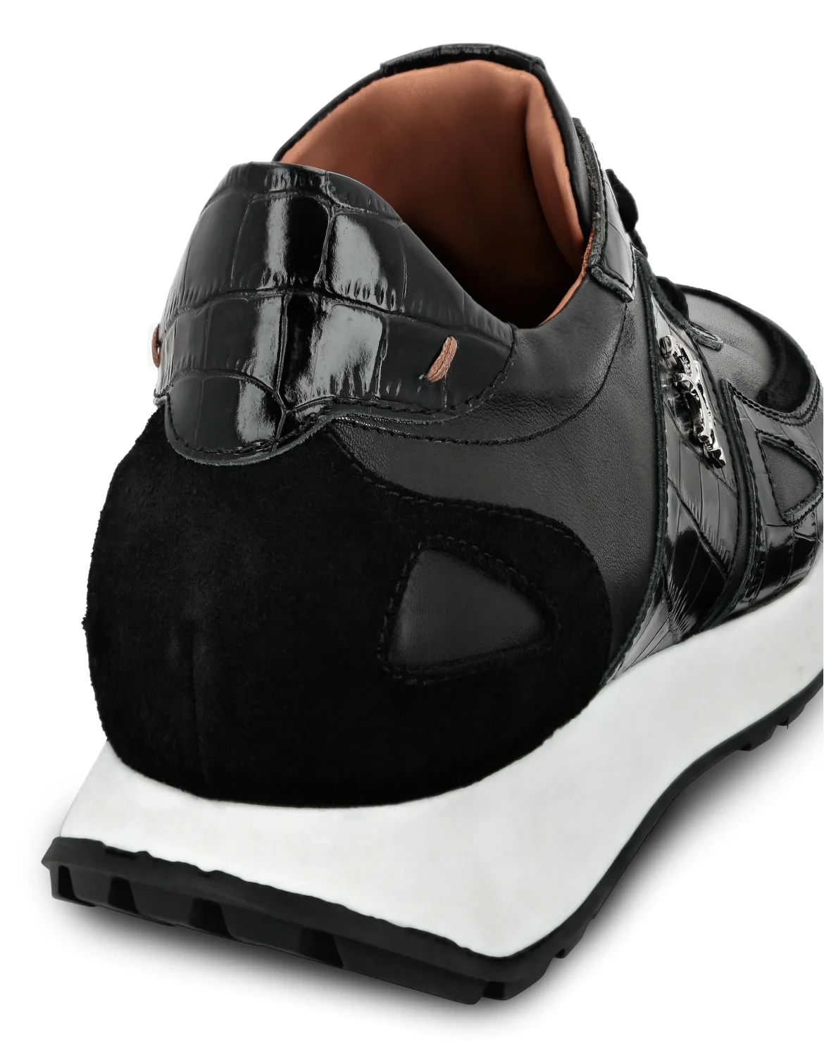 Crocco Printed Nabuk& Suede Runner, цвет: Черный