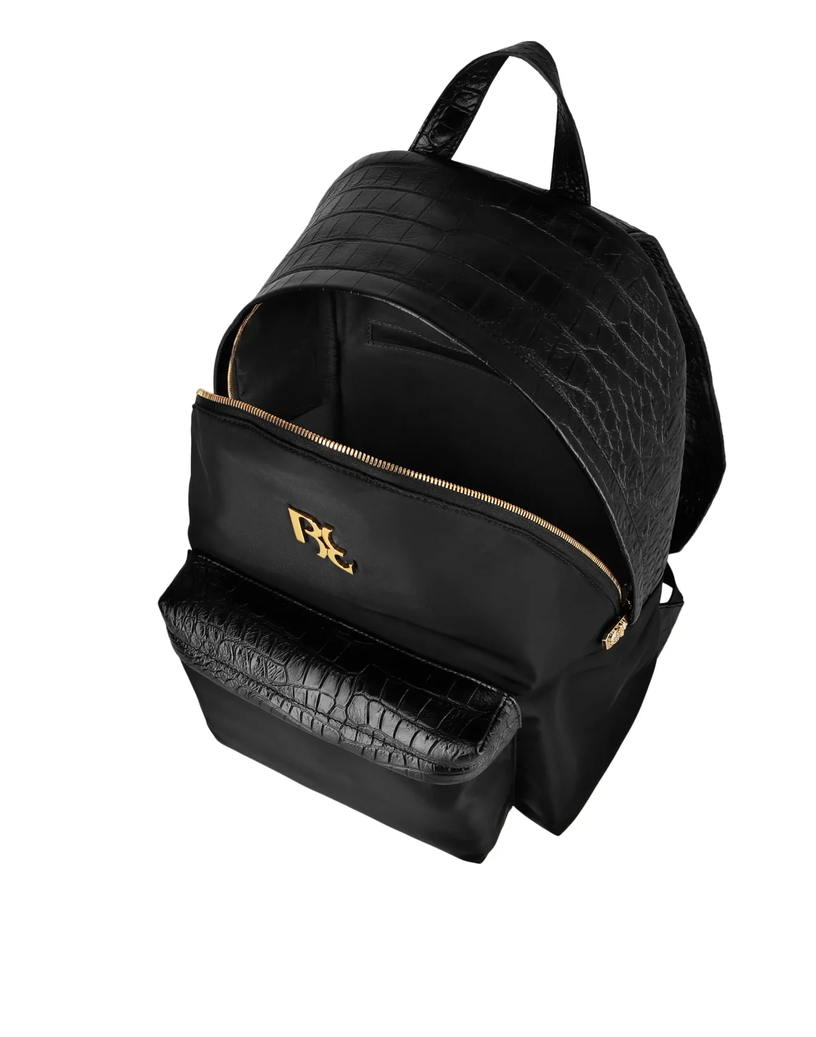 Backpack Nylon + Crocco, цвет: Черный