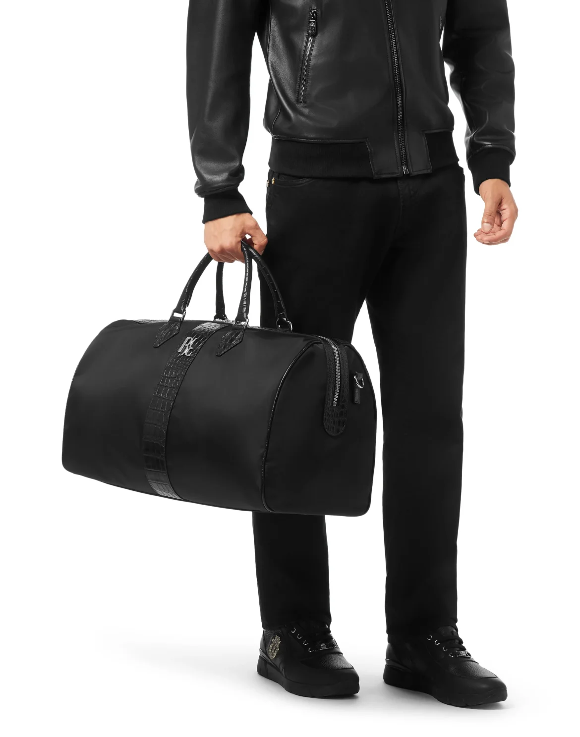 Big Travel Bag Nylon + Crocco, цвет: Черный