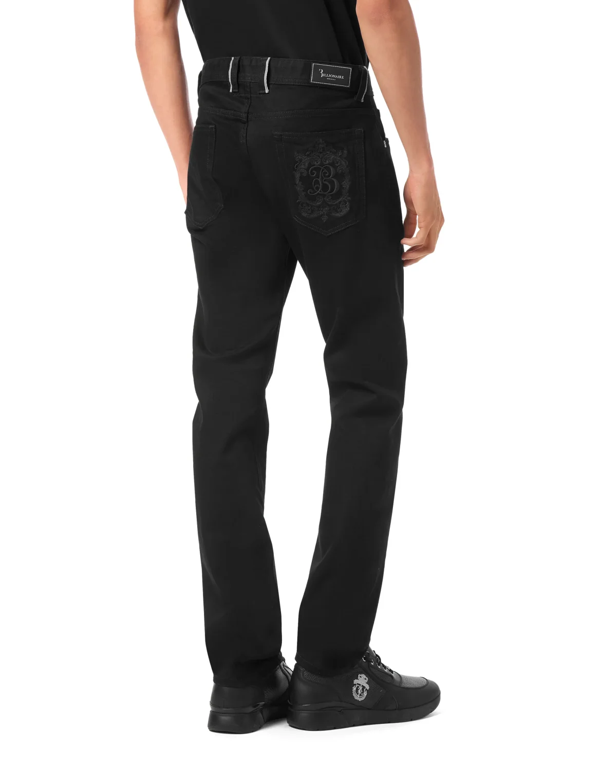 5 Pockets Super Straight Cut Jeans, цвет: Черный