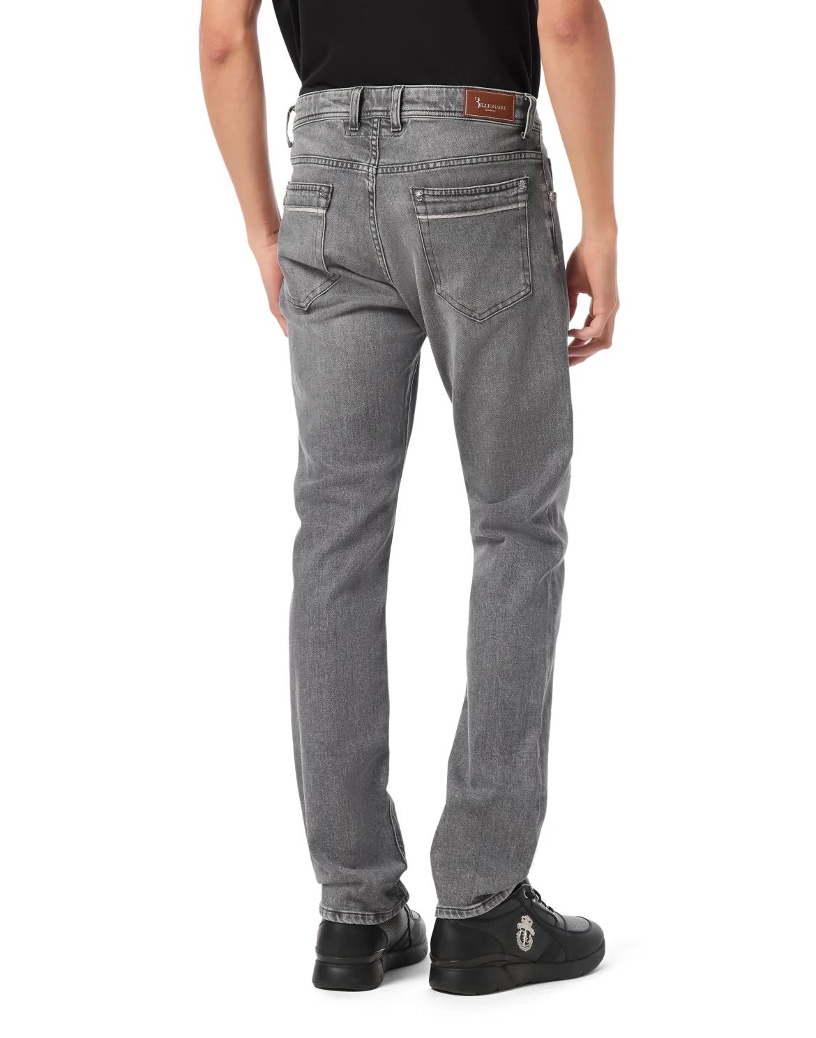 Elaphe 5 Pockets Super Straight Cut Jeans, цвет: Серый